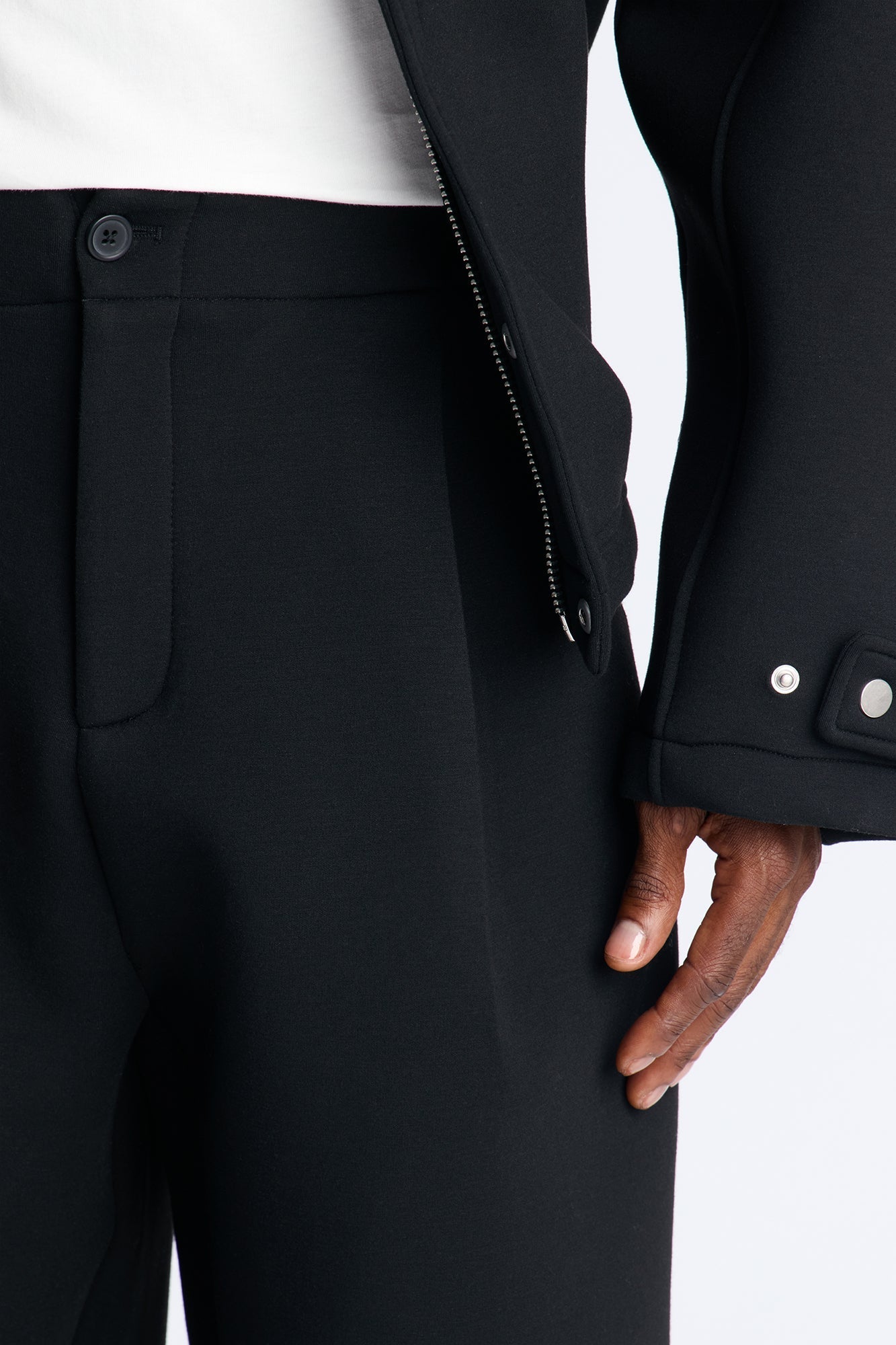 The Baggy Arclight Interlock Trouser - Black Fashion Nova