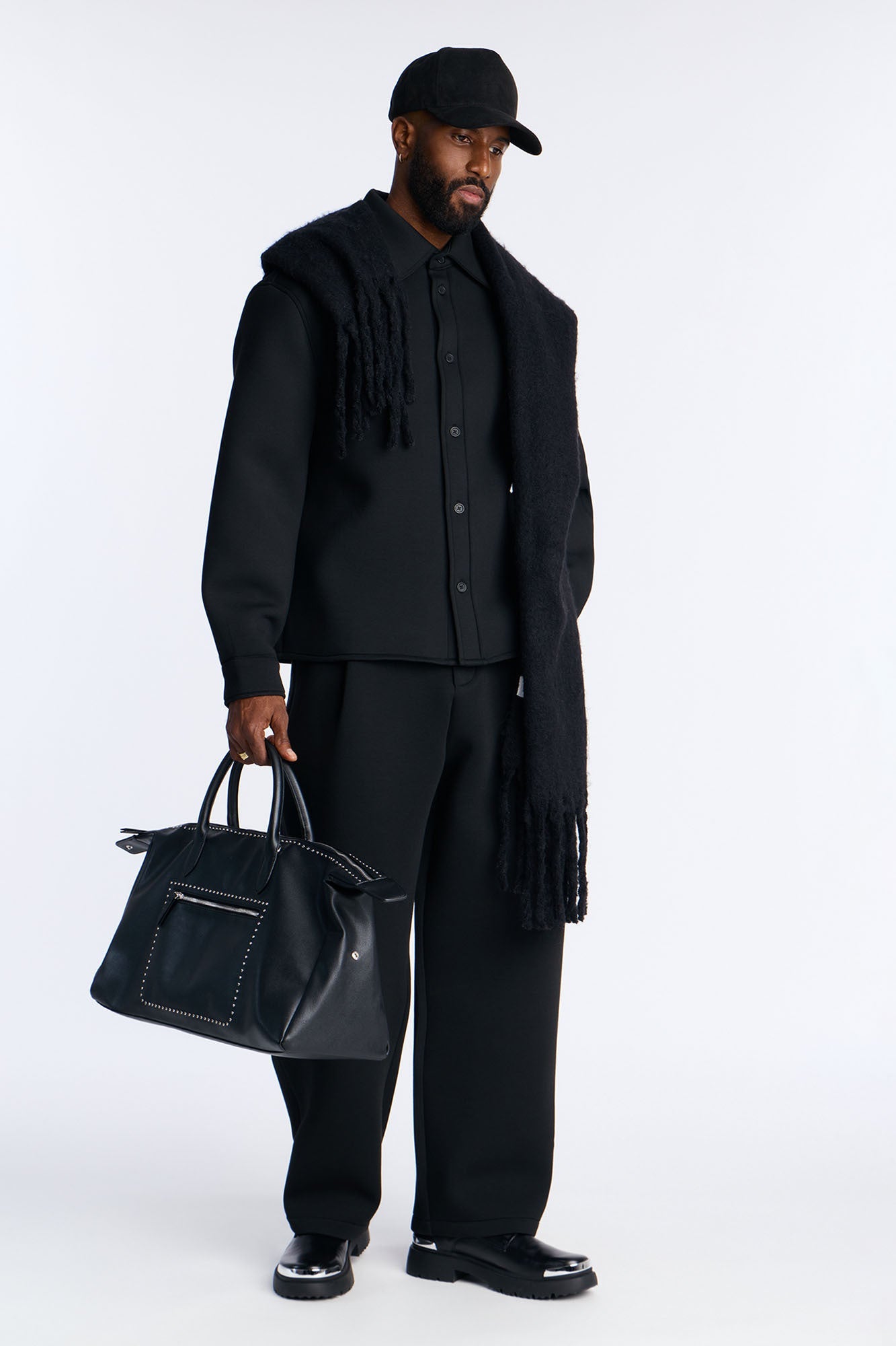 Relaxed Arclight Interlock Shirt - Black Fashion Nova