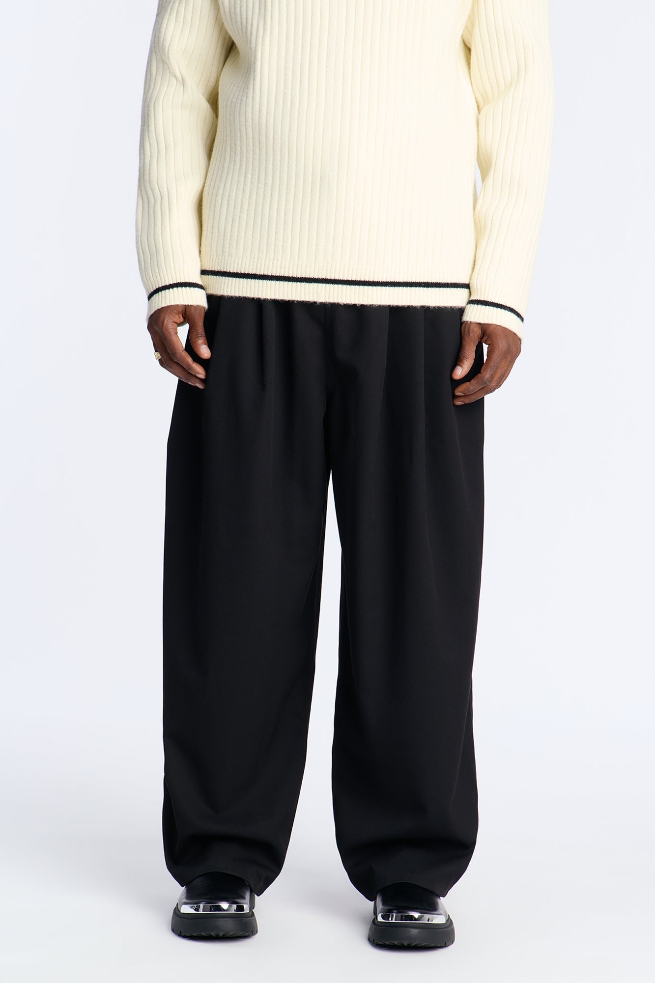 Baggy Grier Flow Pant - Black Fashion Nova