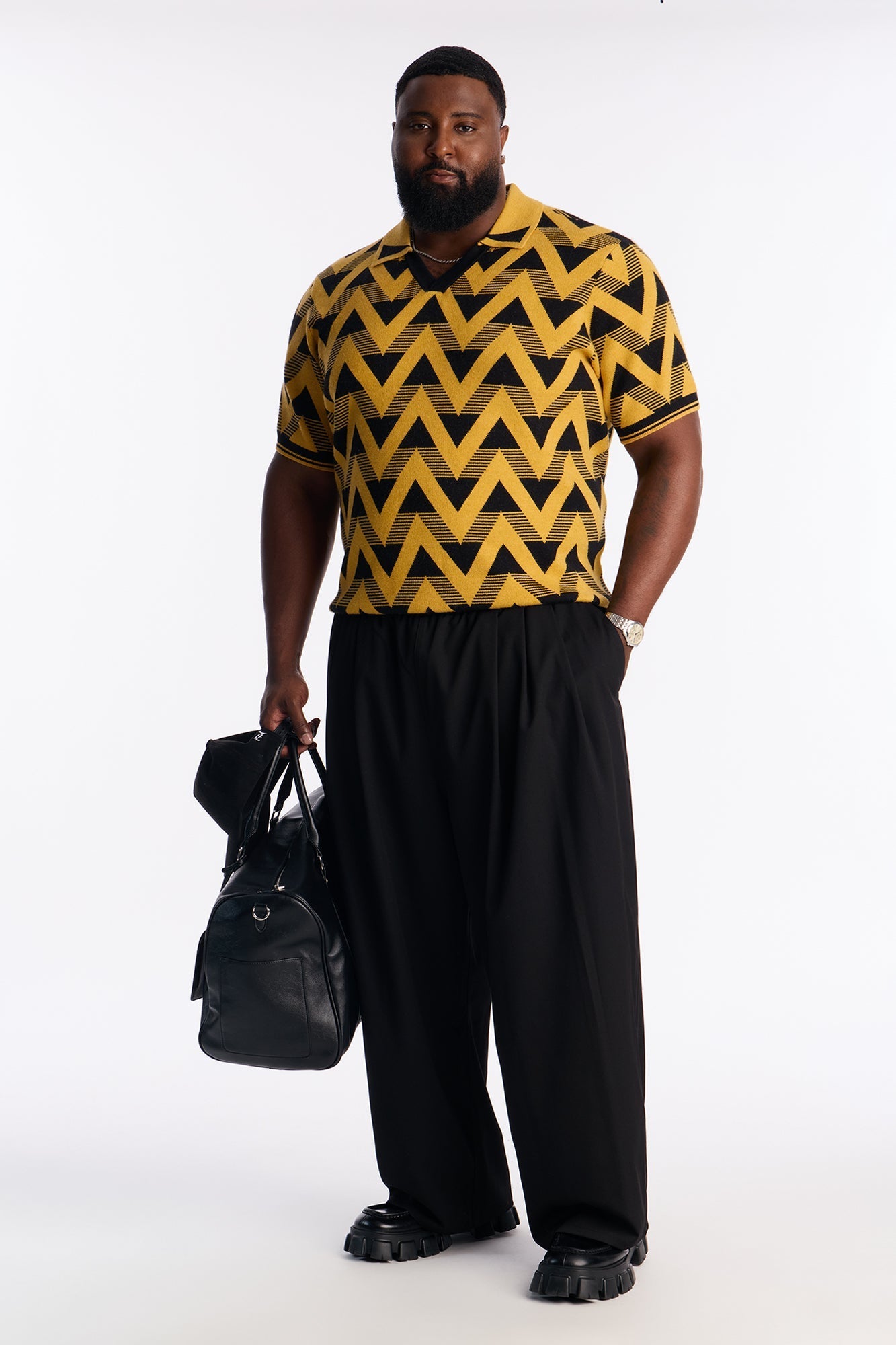 Baggy Grier Flow Pant - Black Fashion Nova