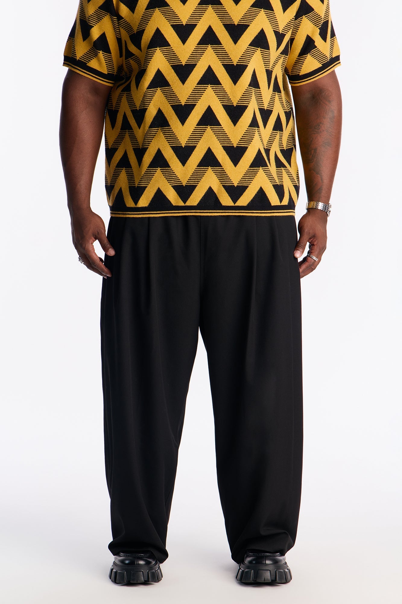 Baggy Grier Flow Pant - Black Fashion Nova