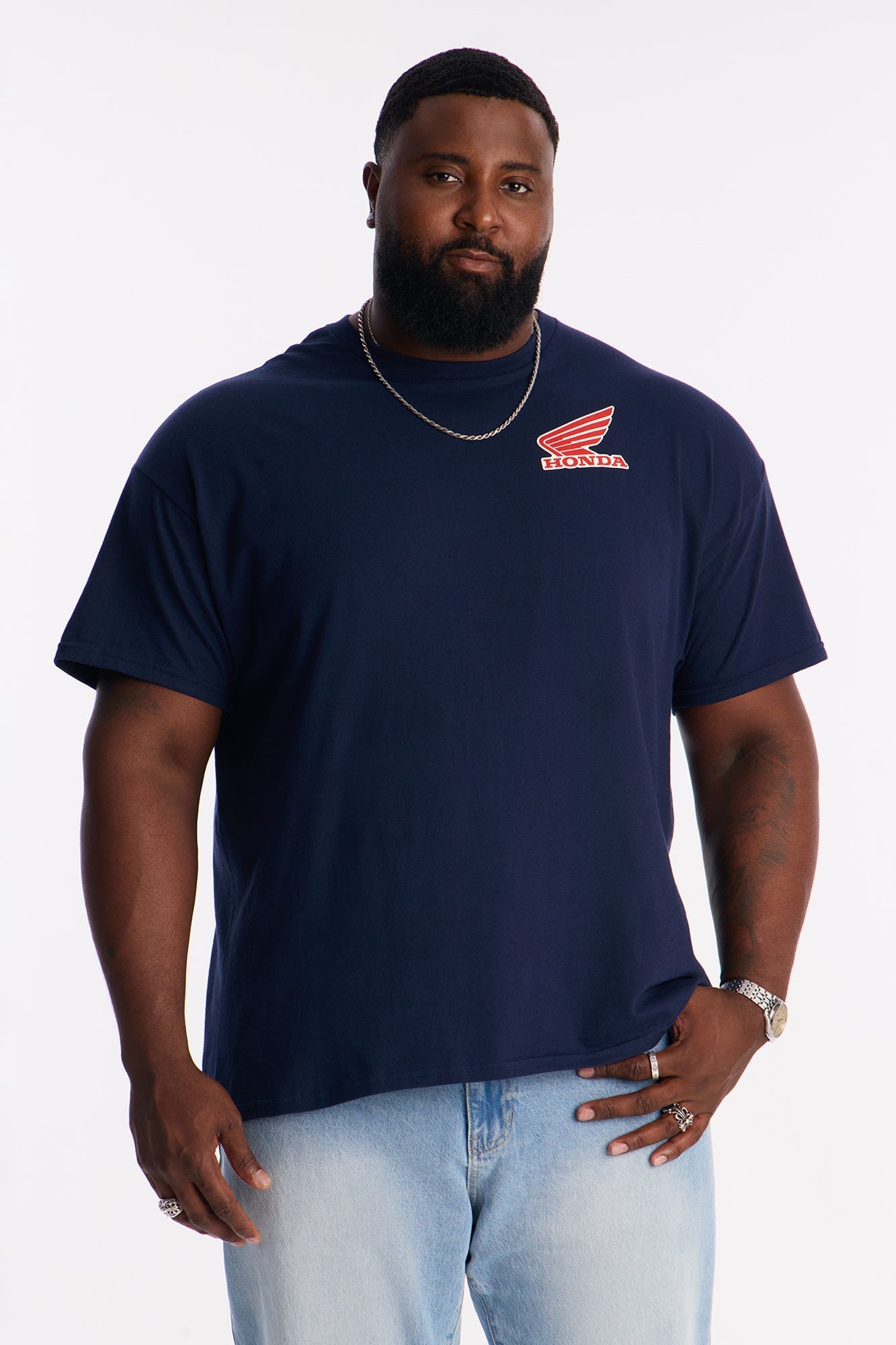 Honda SuperCub Short Sleeve Tee - Navy Fashion Nova