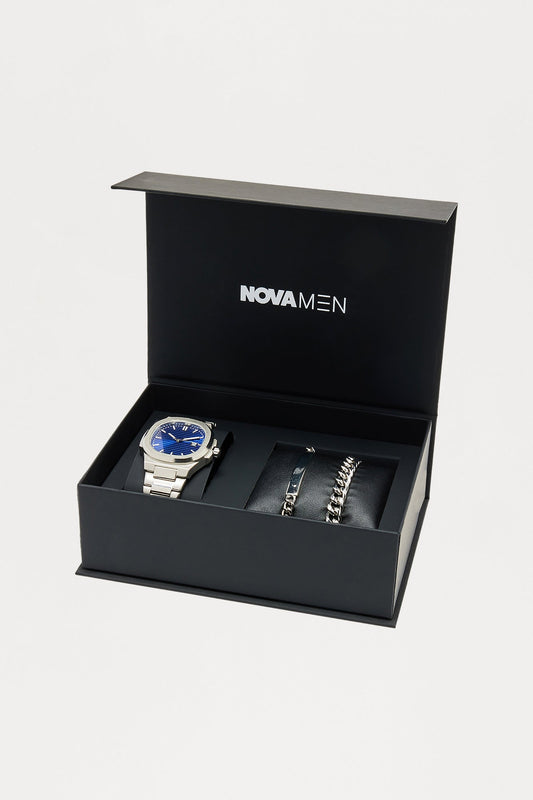 Elevated 3 Piece Boxed Jewelry Set - Silver Fashion Nova