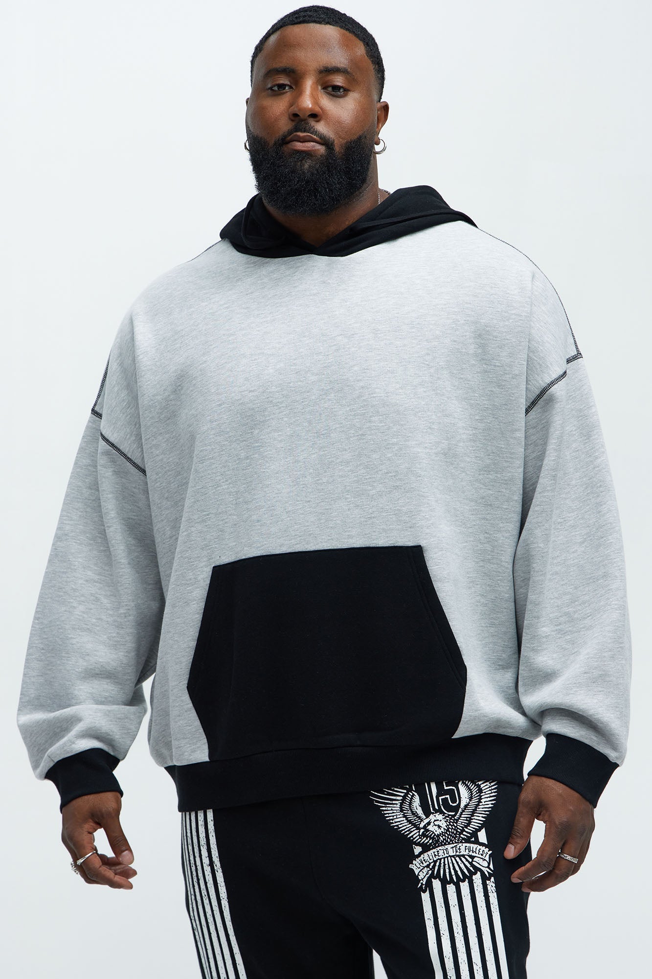 Tyson Now You See Me Hoodie - Grey/combo Fashion Nova