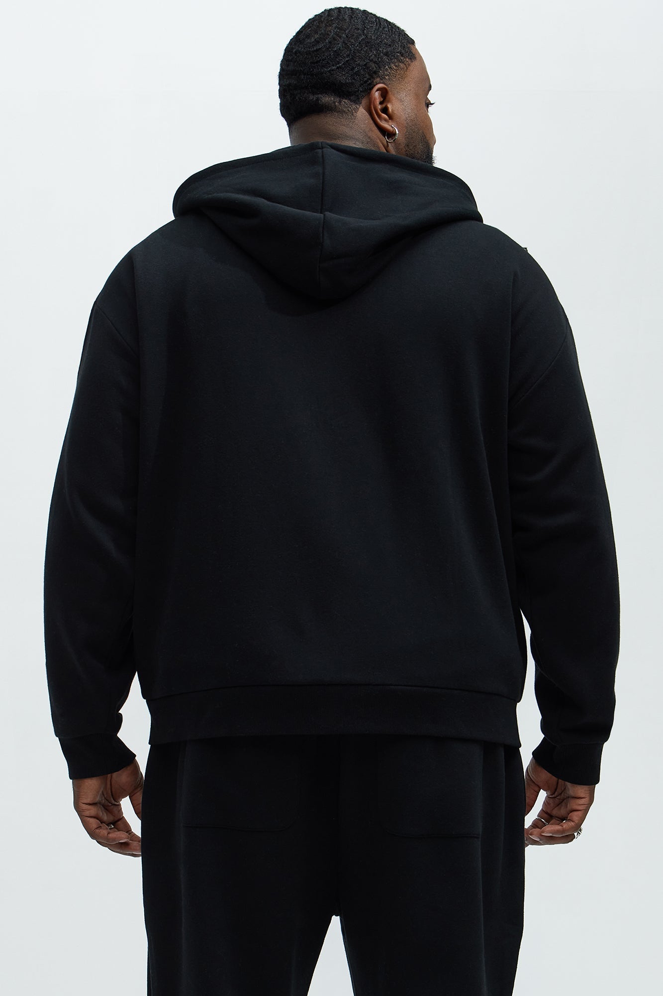Tyson Stay Away Zip Up Hoodie - Black Fashion Nova