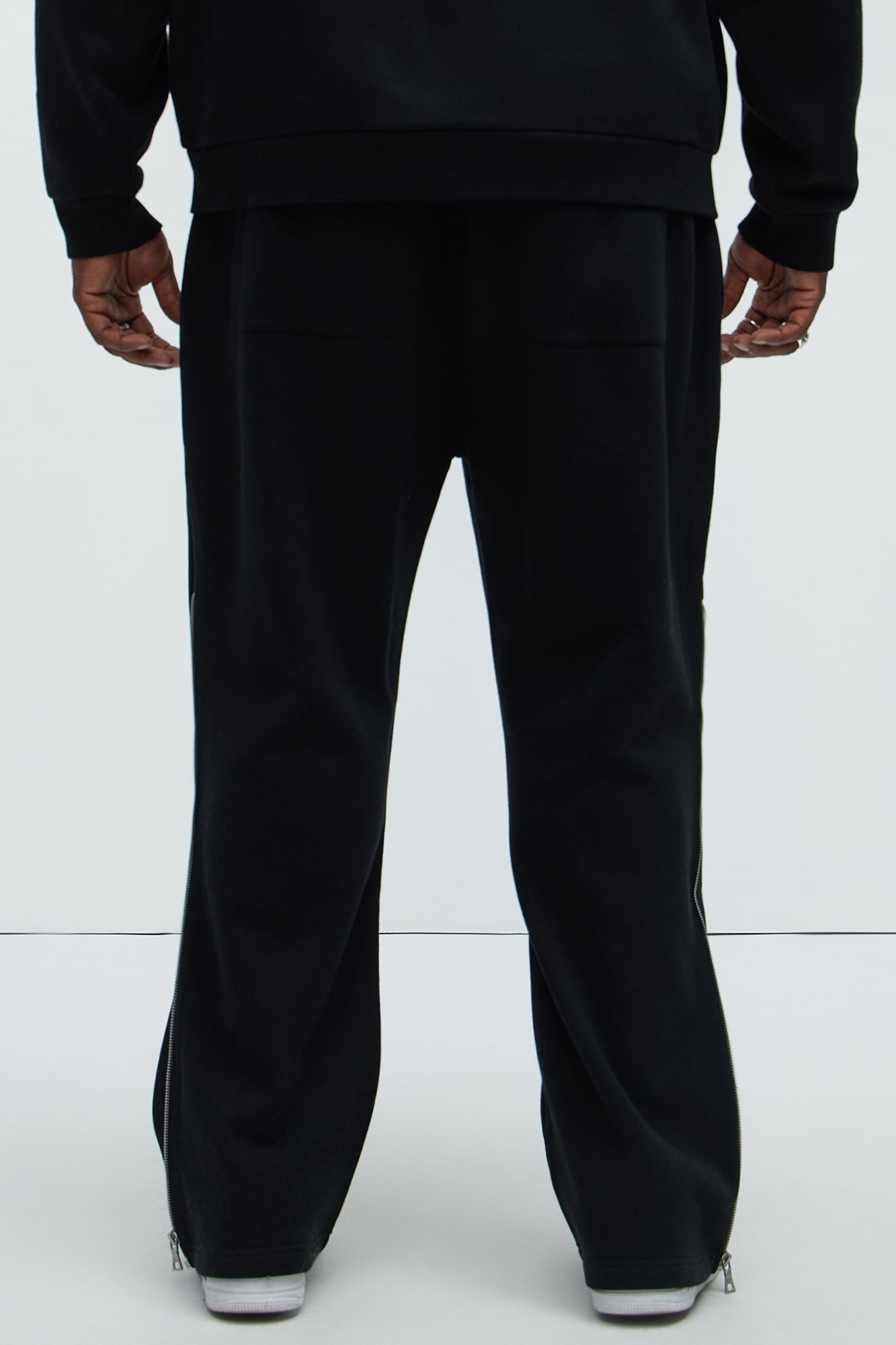 Tyson Stay Away Relaxed Flare Sweatpants - Black Fashion Nova