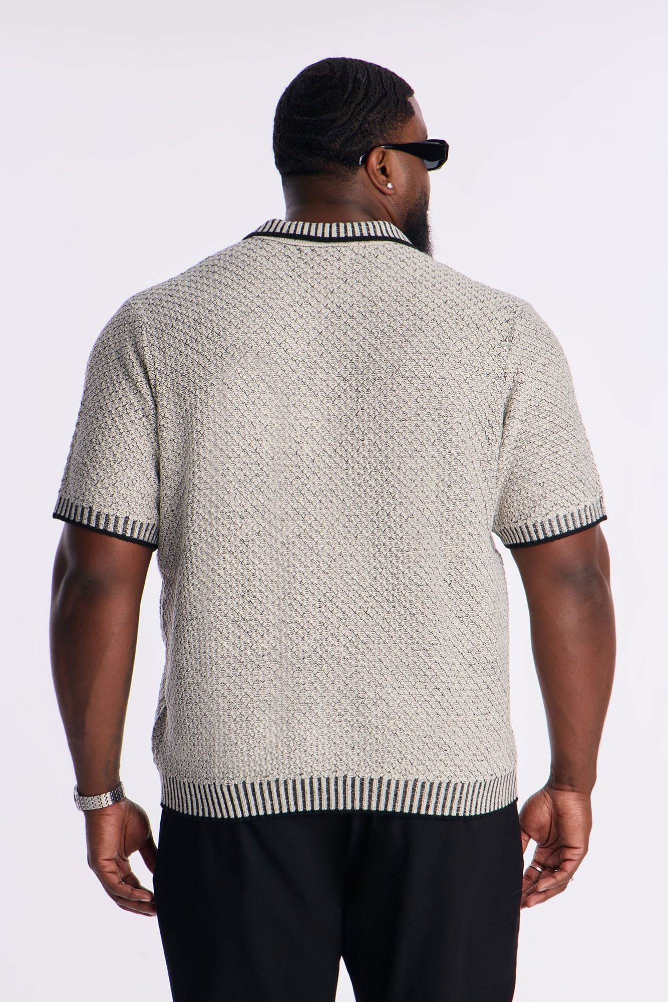 Knit Mercer Johnny Polo - Black Fashion Nova