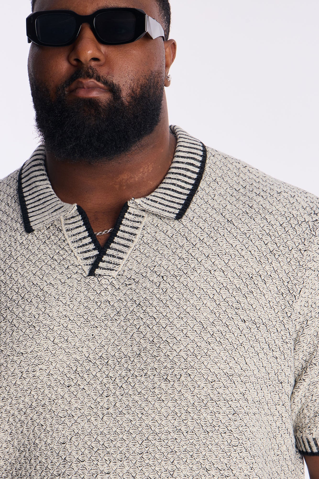 Knit Mercer Johnny Polo - Black Fashion Nova