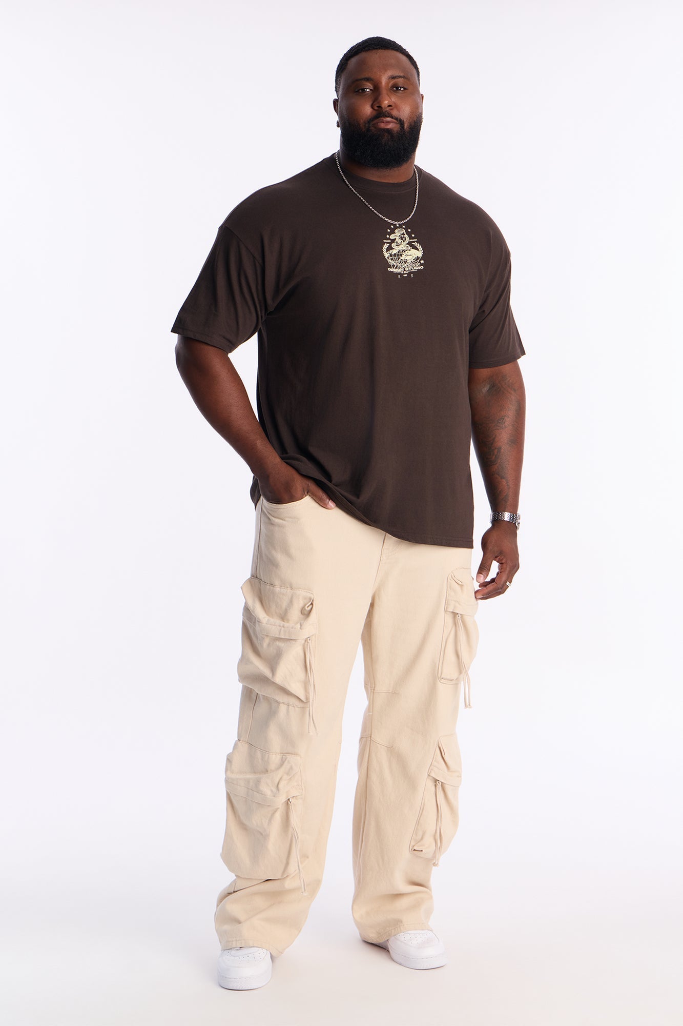 Dreamer Design Studio Short Sleeve Tee - Brown Fashion Nova