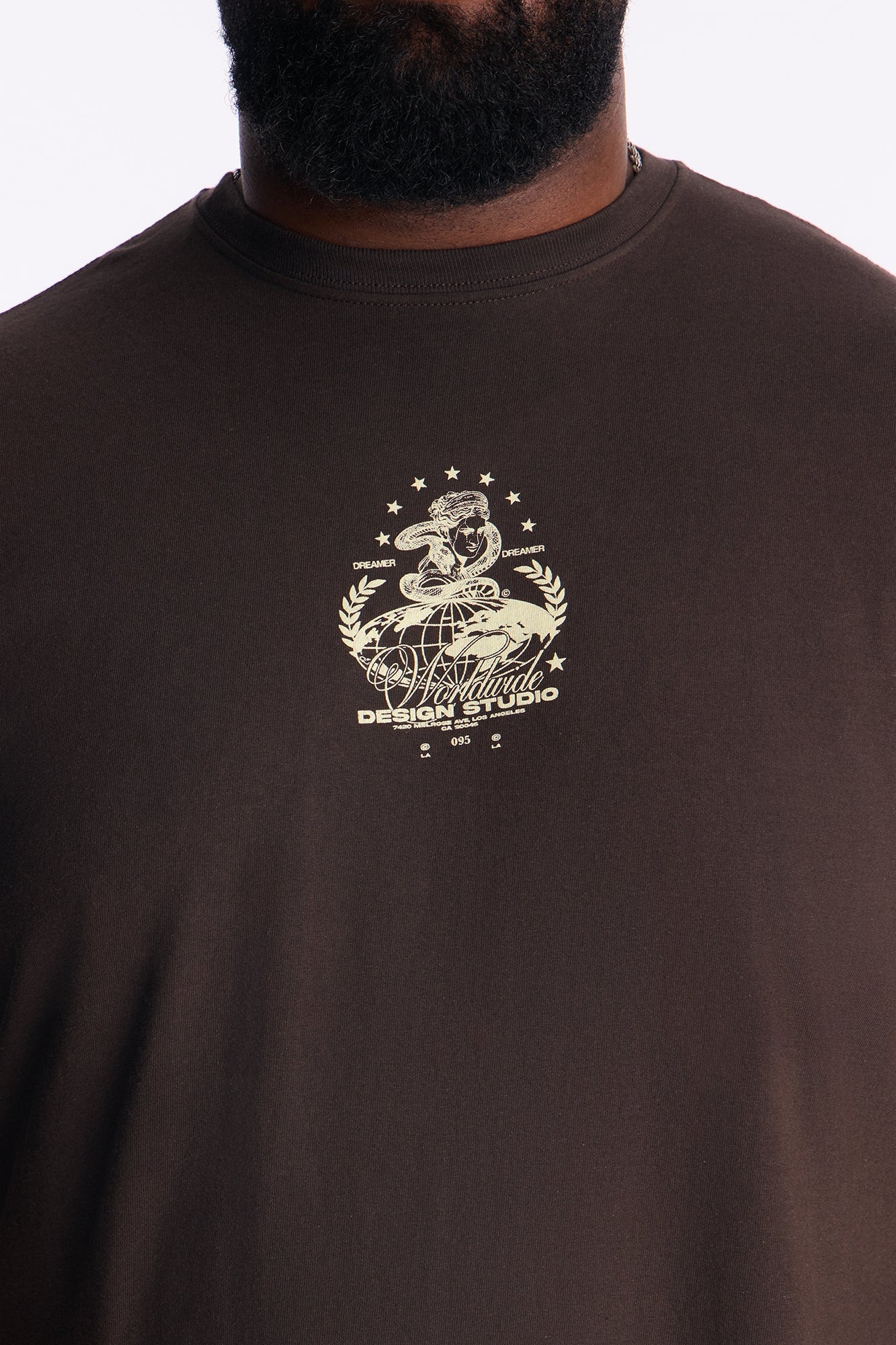 Dreamer Design Studio Short Sleeve Tee - Brown Fashion Nova