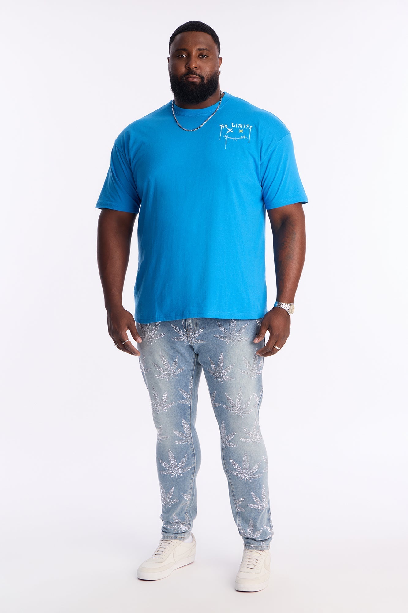 No Limits Just Legends Short Sleeve Tee - Blue Fashion Nova