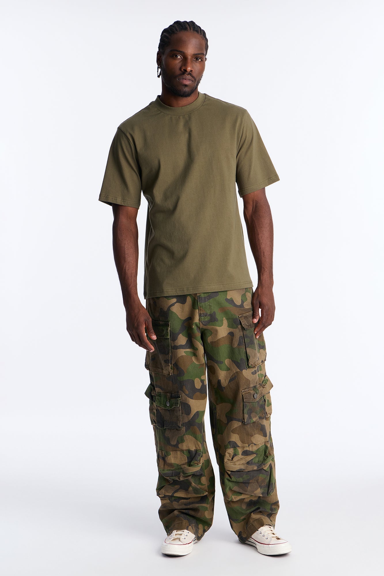 Oversized Heavyweight Tee 240GSM - Military Green Fashion Nova