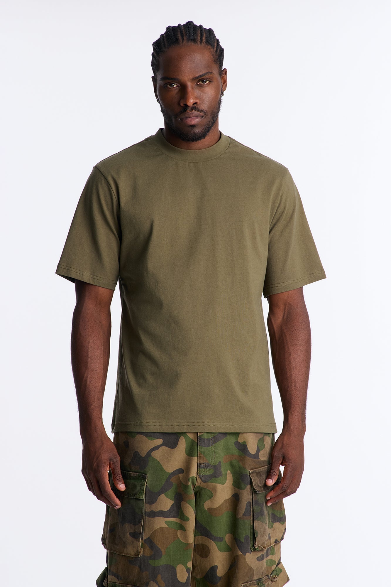 Oversized Heavyweight Tee 240GSM - Military Green Fashion Nova