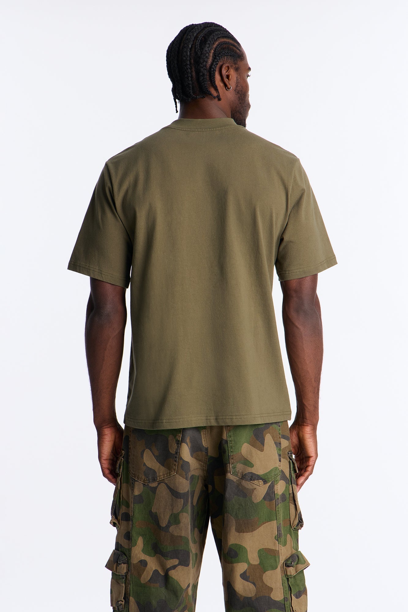 Oversized Heavyweight Tee 240GSM - Military Green Fashion Nova