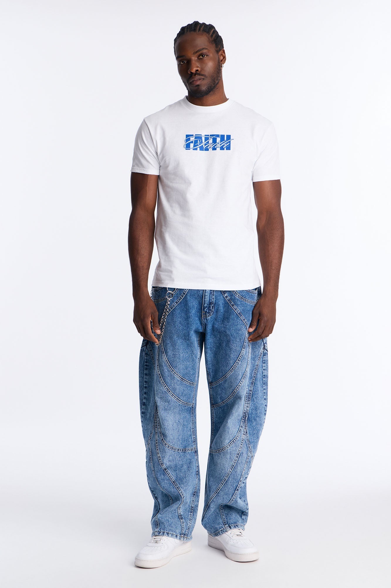 It Takes Faith To Believe Short Sleeve Tee - White Fashion Nova