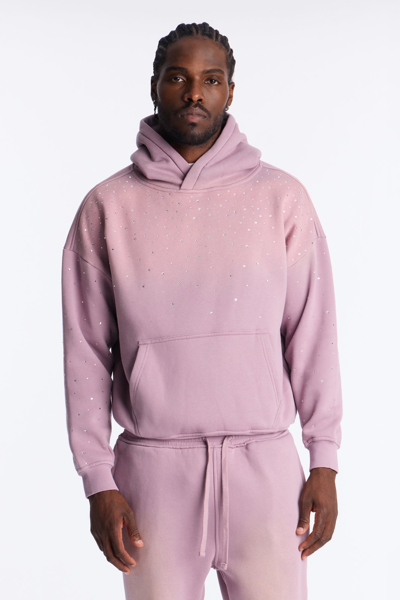 Run Them Rhinestones Oversized Hoodie - Pink Fashion Nova