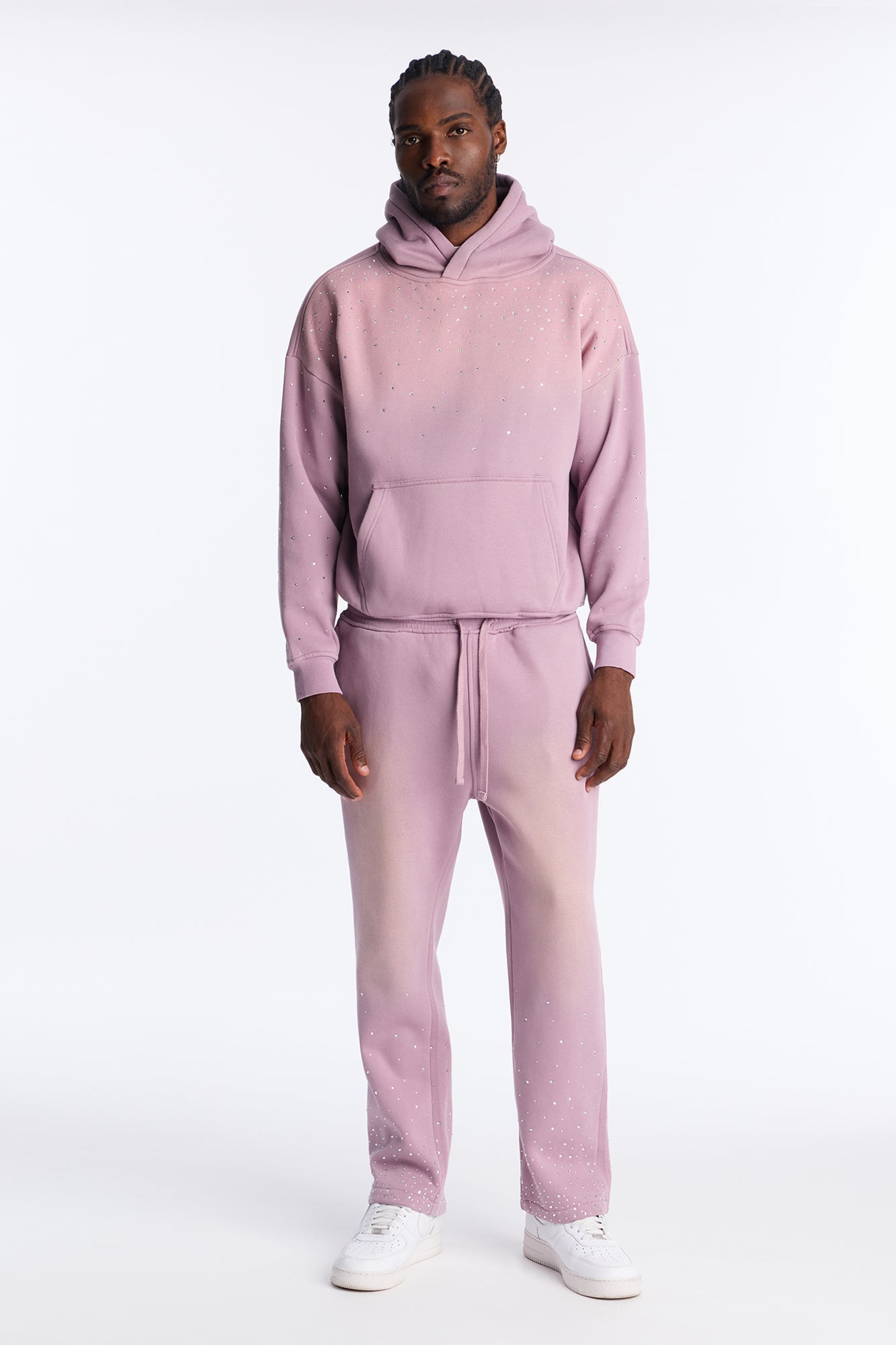 Run Them Rhinestones Oversized Hoodie - Pink Fashion Nova