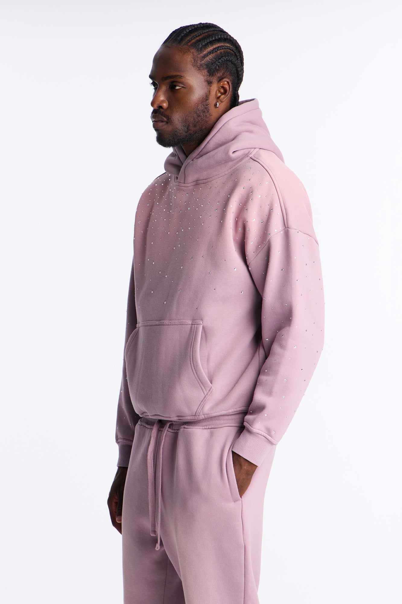 Run Them Rhinestones Oversized Hoodie - Pink Fashion Nova