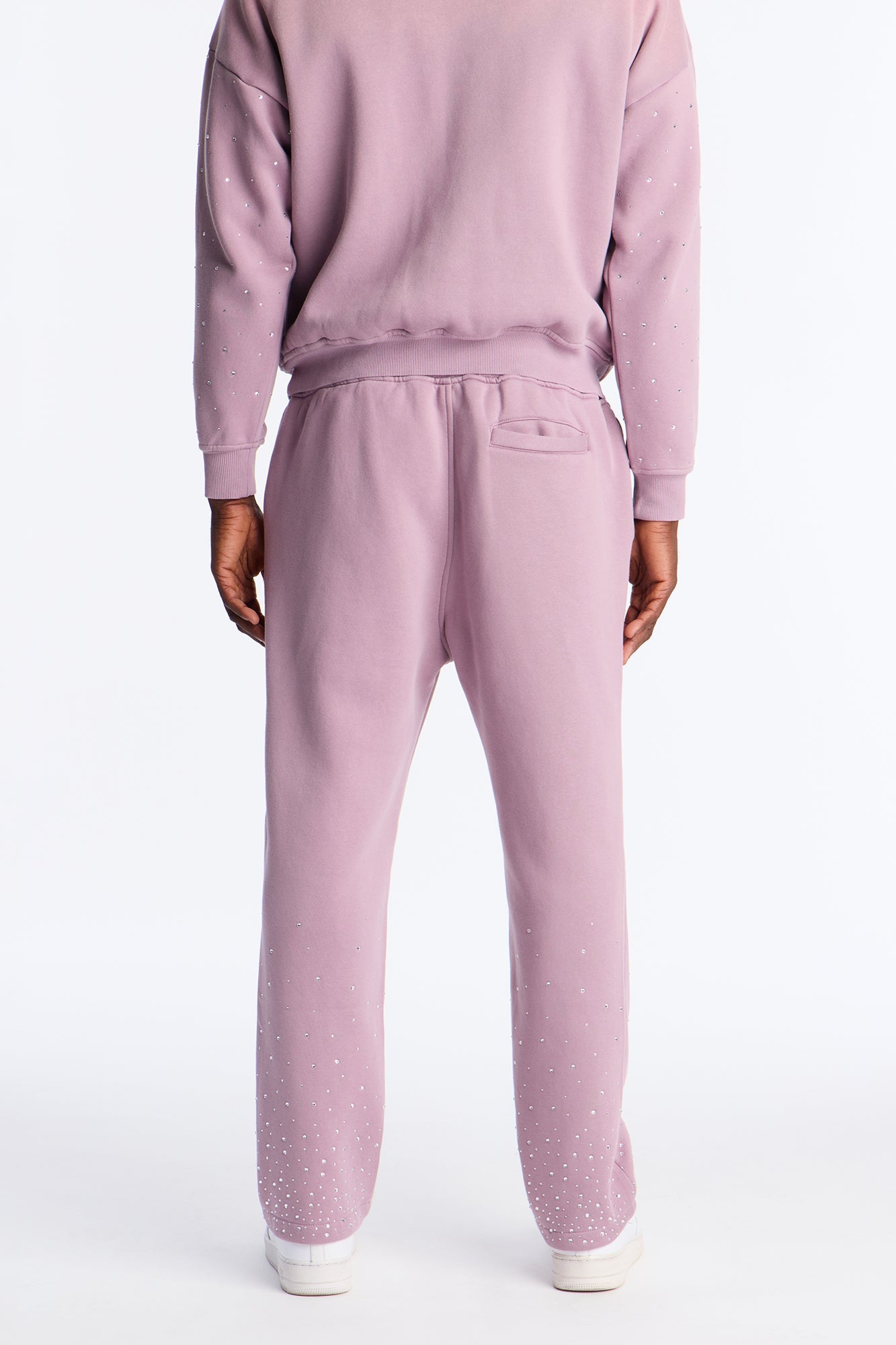 Run Them Rhinestones Relaxed Sweatpants - Pink Fashion Nova