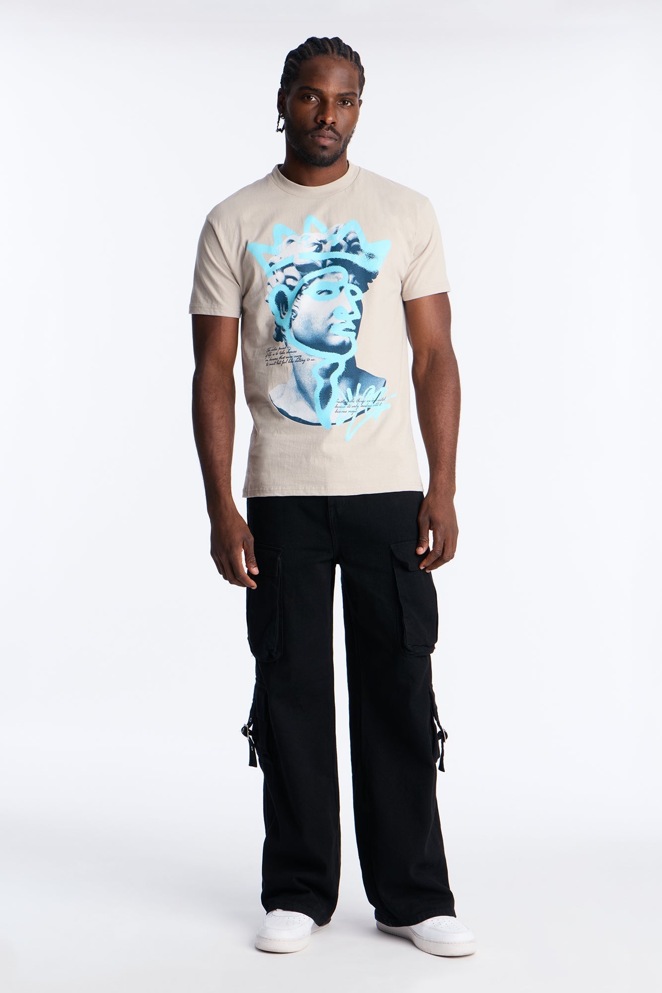 King Me Short Sleeve Tee - Grey Fashion Nova
