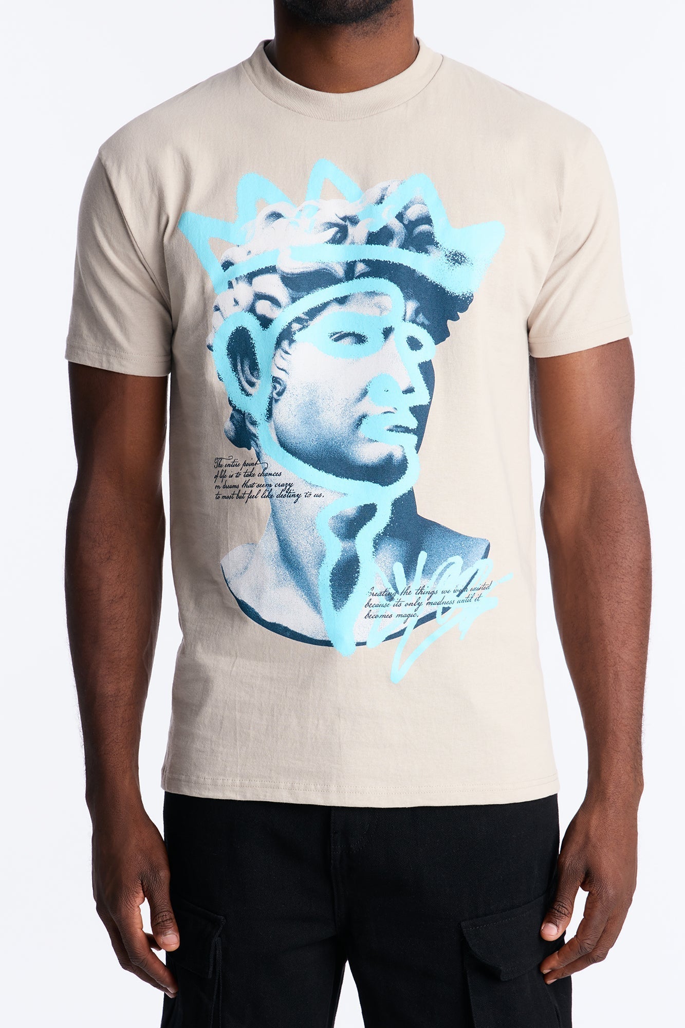 King Me Short Sleeve Tee - Grey Fashion Nova