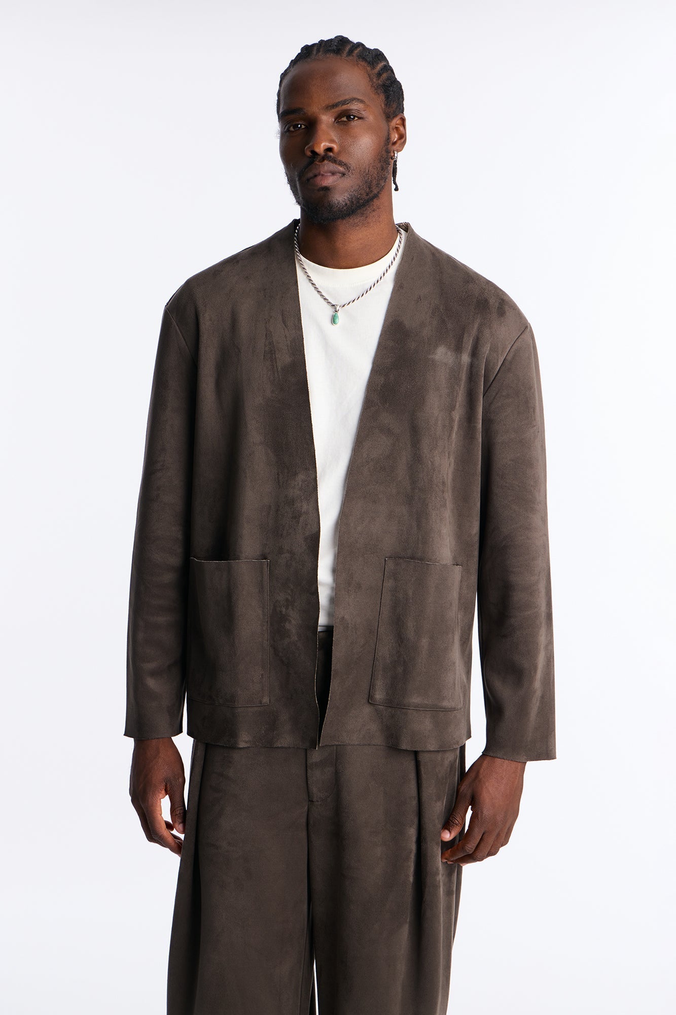 Noven Edge Suede Jacket - Grey Fashion Nova