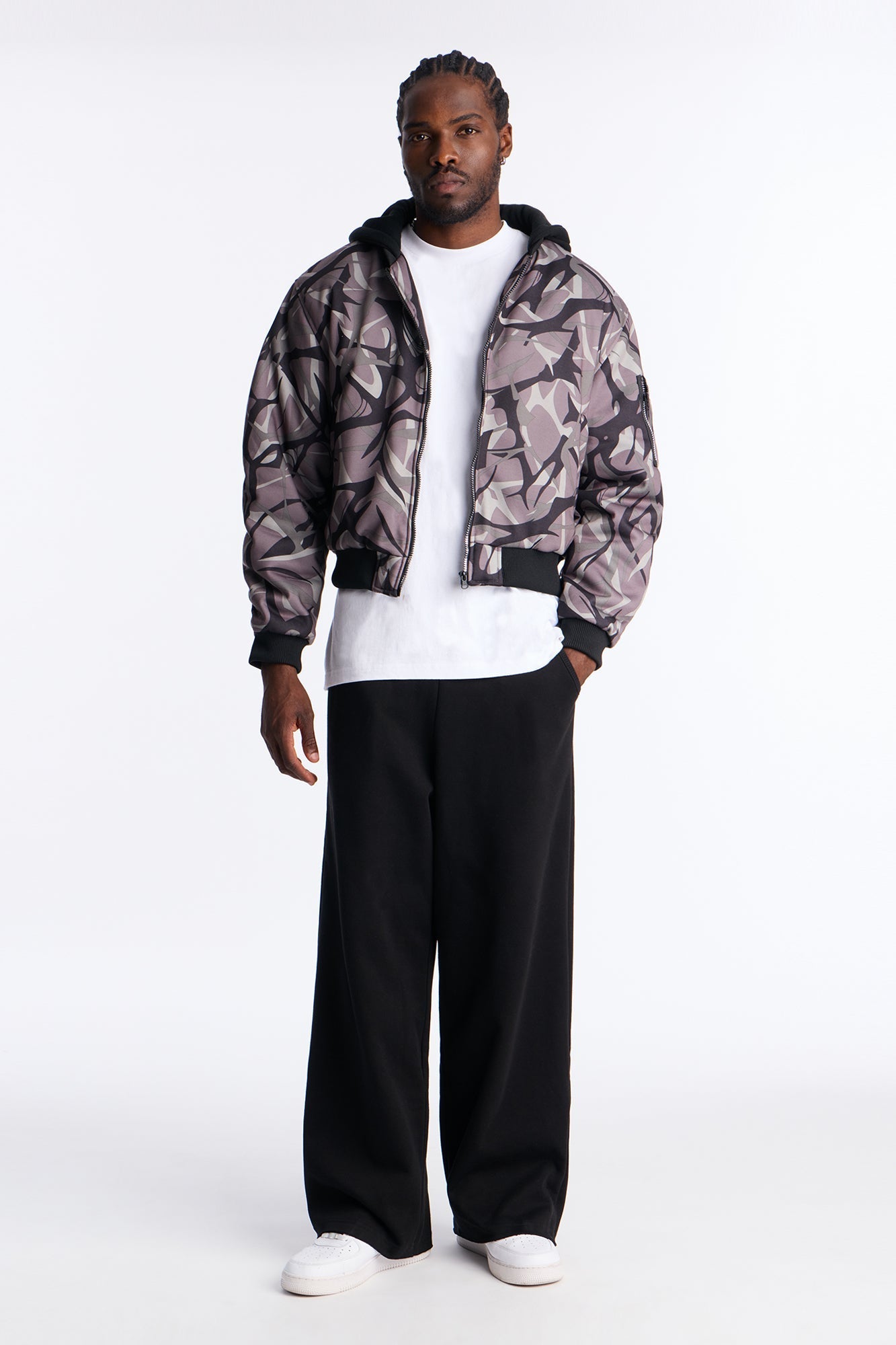 Raw Heavyweight Wide Leg Sweatpants - Black Fashion Nova