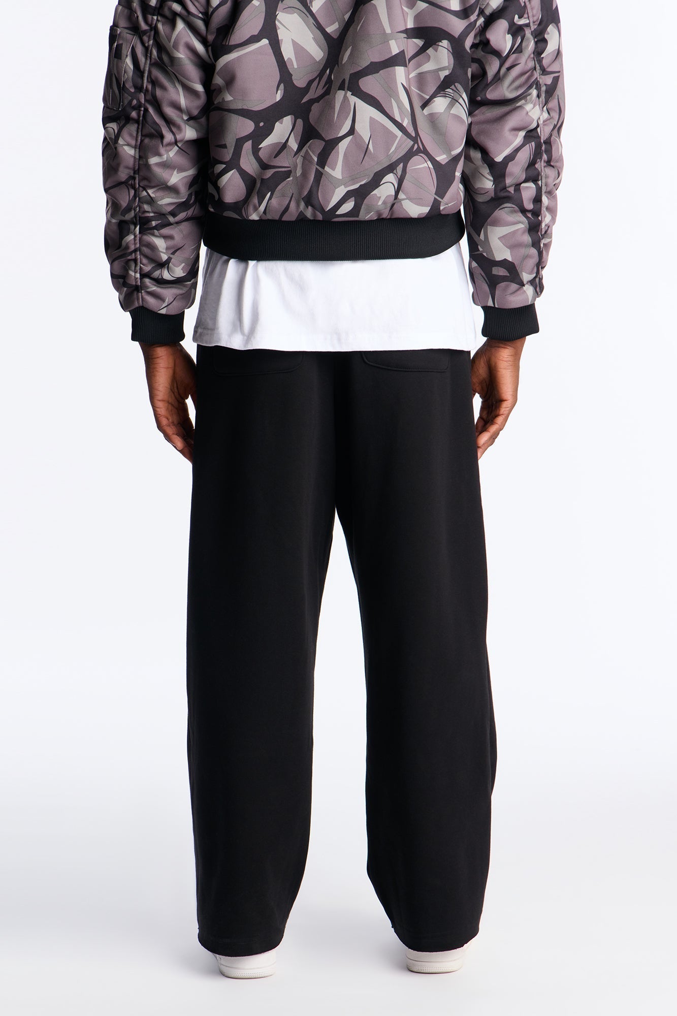 Raw Heavyweight Wide Leg Sweatpants - Black Fashion Nova