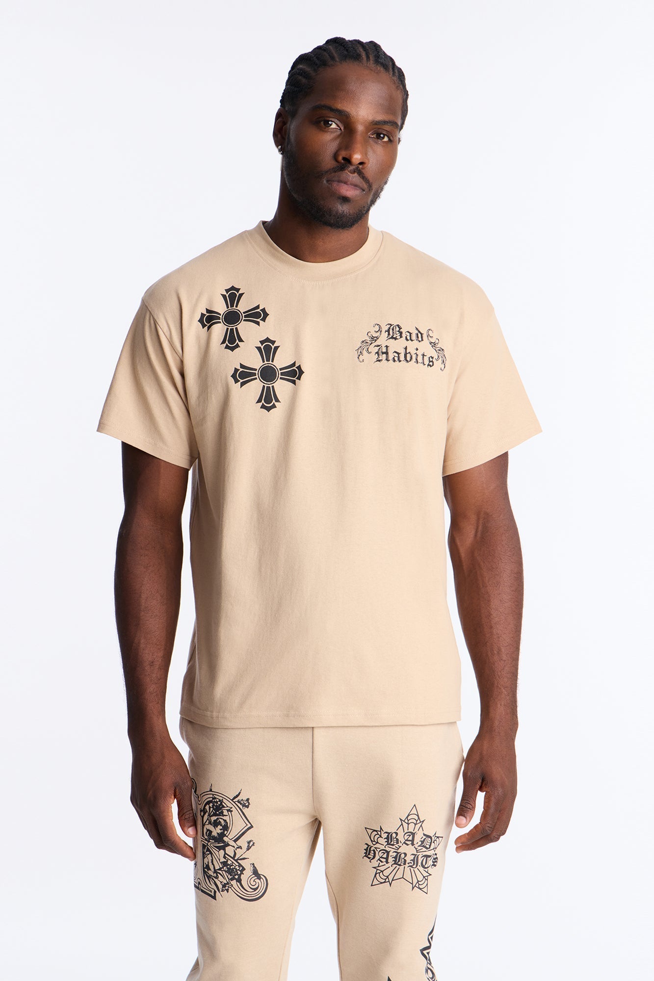 Bad Habits Not Perfect Oversized Short Sleeve Tee - Taupe Fashion Nova