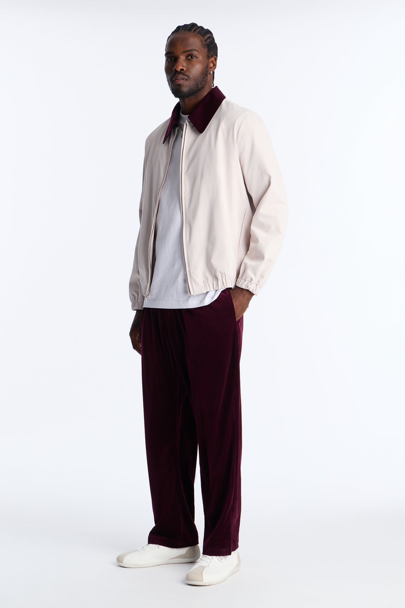 Straight Lincoln Park Textured Trouser - Burgundy Fashion Nova
