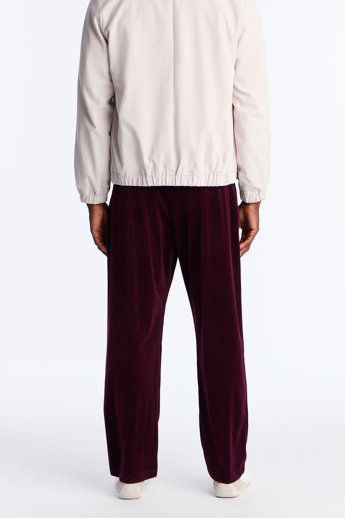 Straight Lincoln Park Textured Trouser - Burgundy Fashion Nova