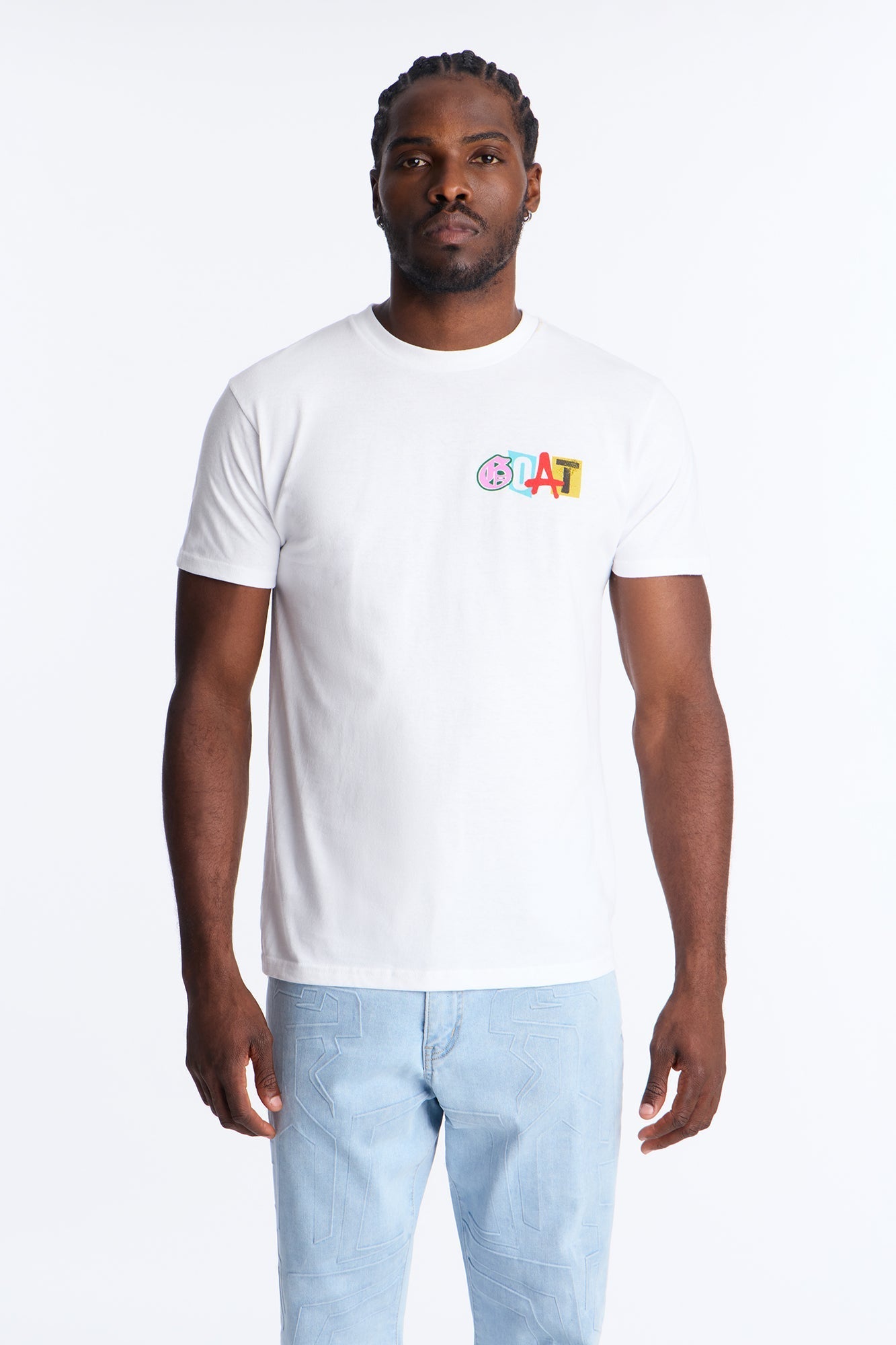 GOAT Worldwide Limited Edition Short Sleeve Tee - White Fashion Nova