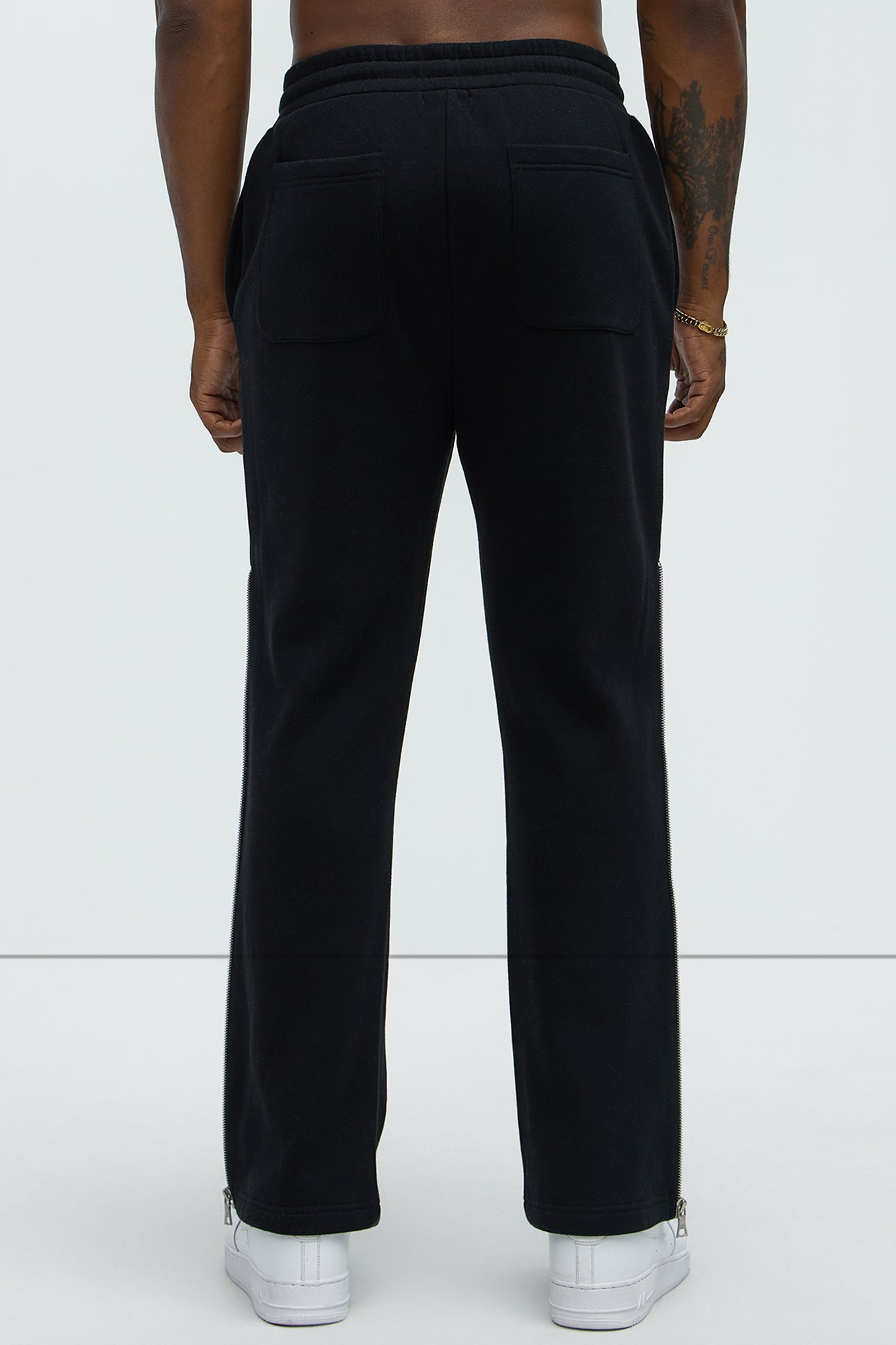 Tyson Stay Away Relaxed Flare Sweatpants - Black Fashion Nova