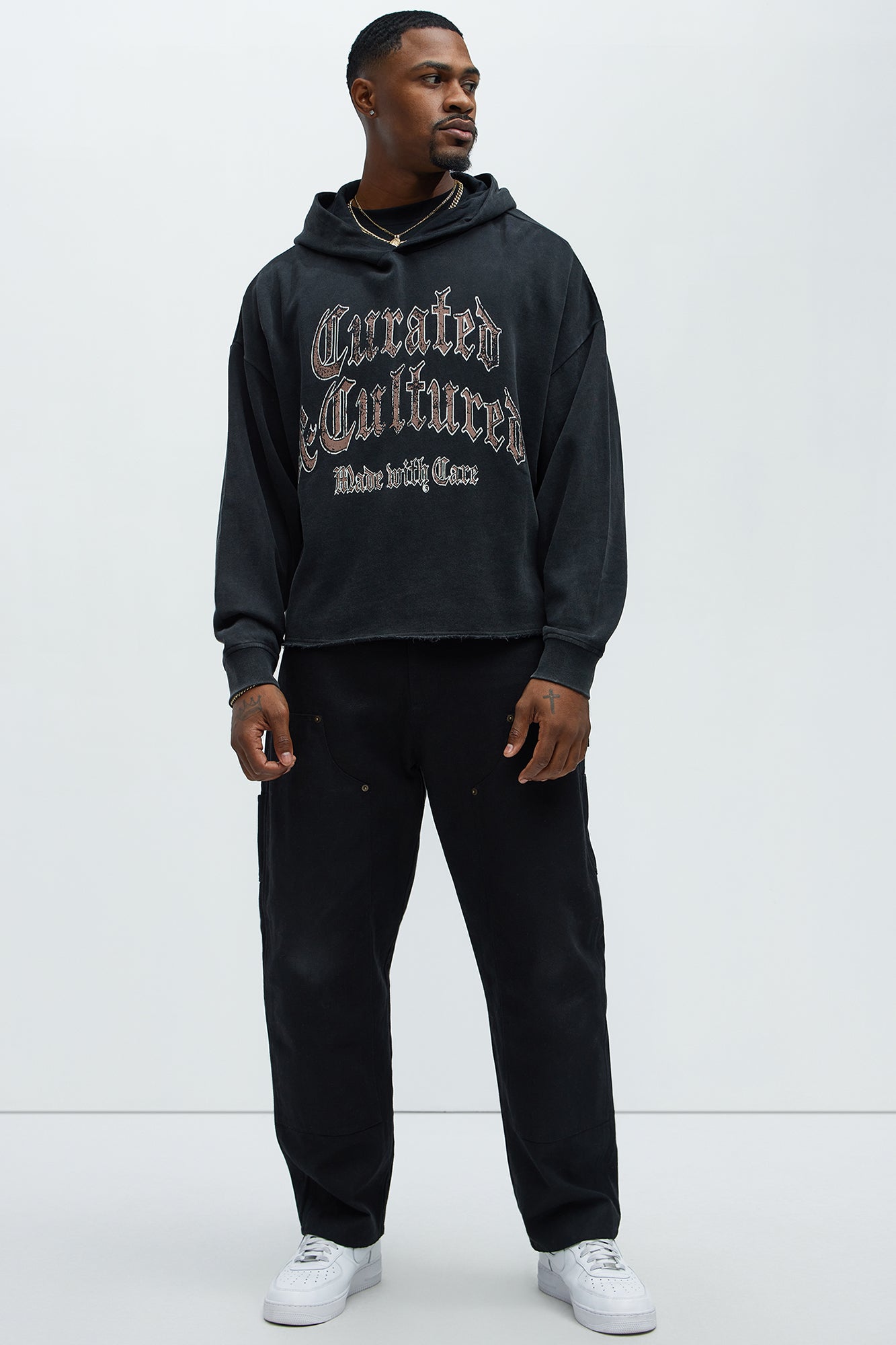 Tyson Curated Oversized Hoodie - Black Wash Fashion Nova