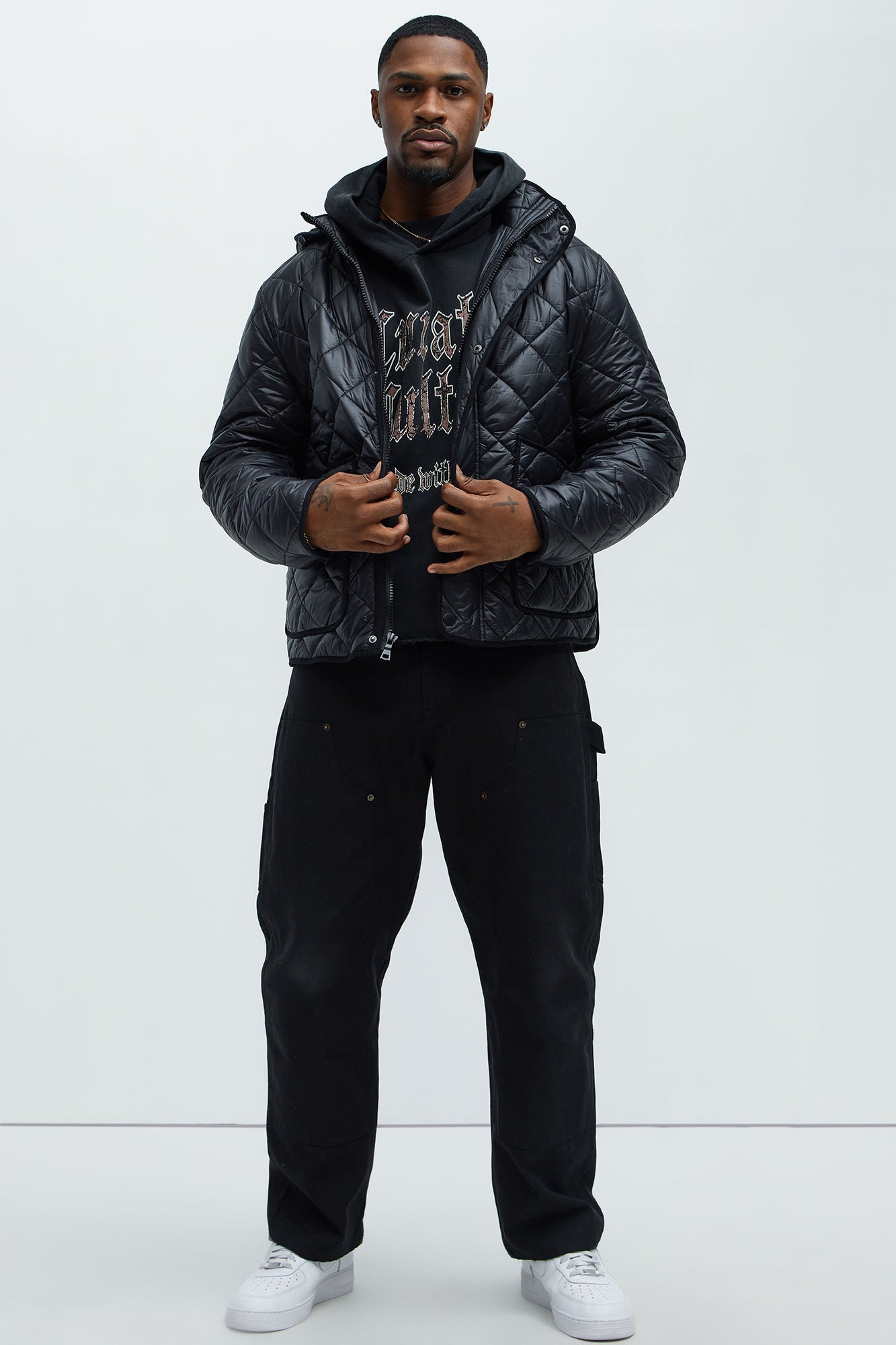 Better By Myself Quilted Jacket - Black Fashion Nova
