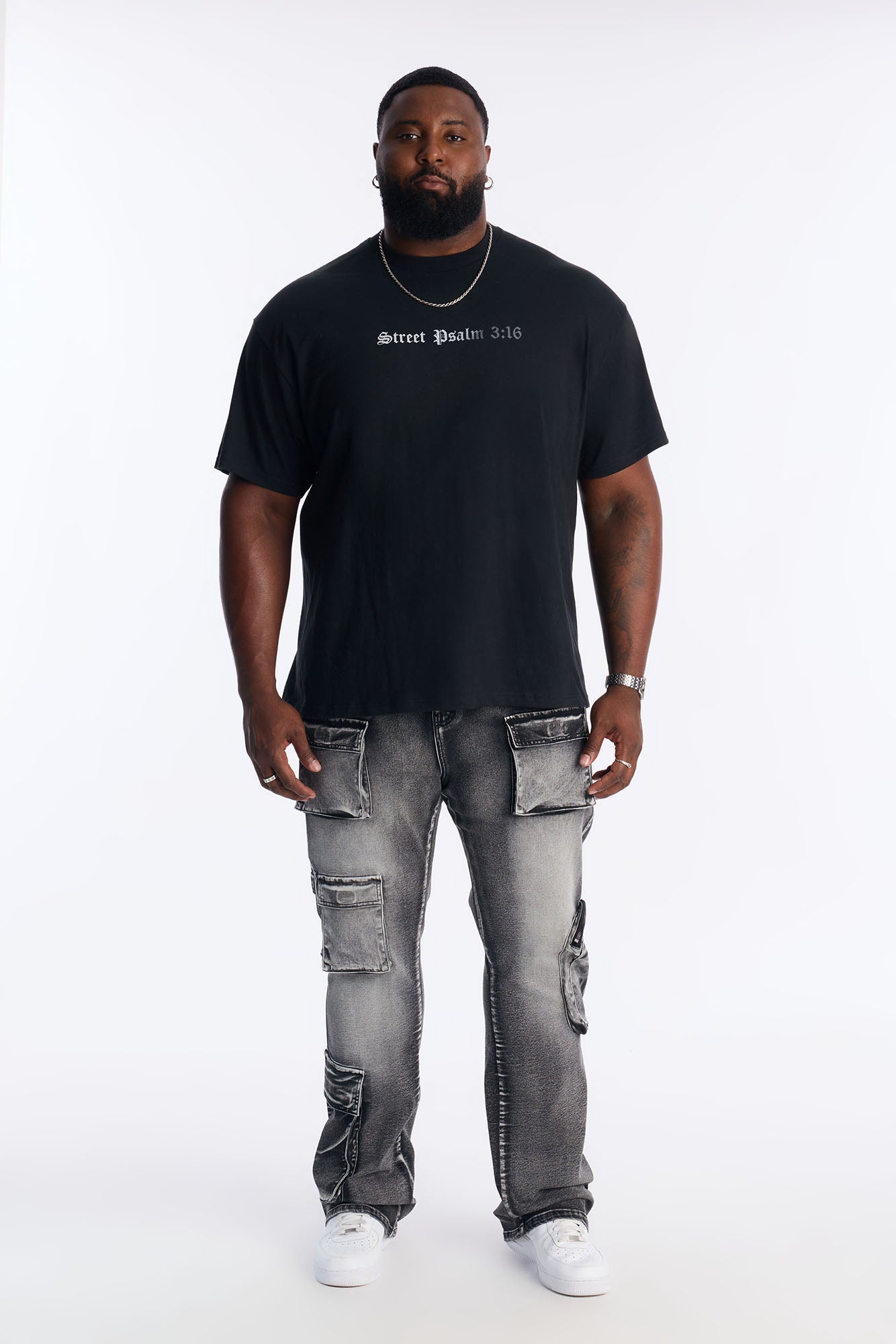 Street Psalm Amen Short Sleeve Tee - Black Fashion Nova