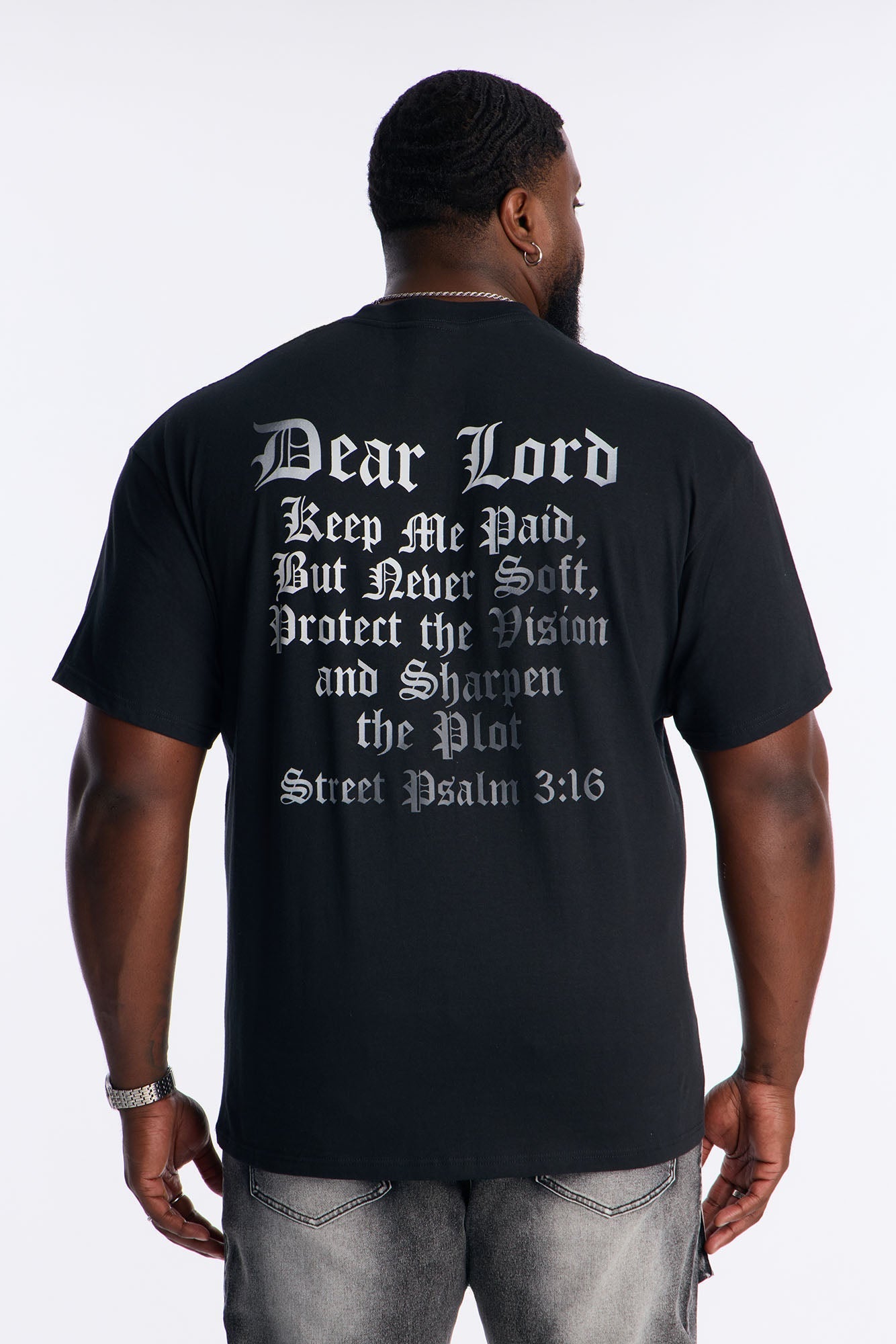 Street Psalm Amen Short Sleeve Tee - Black Fashion Nova