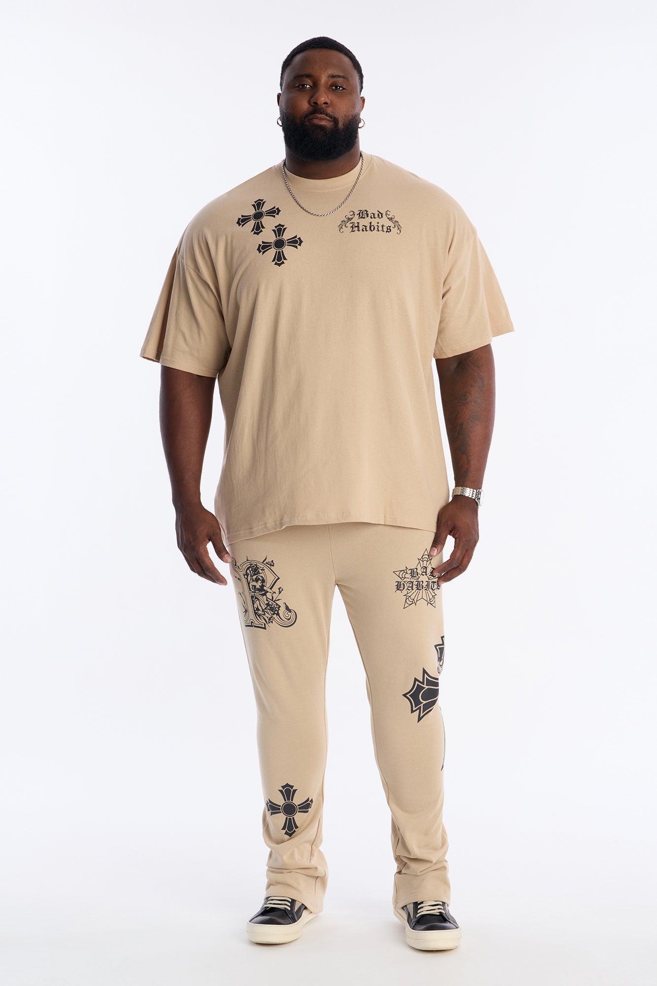 Bad Habits Not Perfect Oversized Short Sleeve Tee - Taupe Fashion Nova