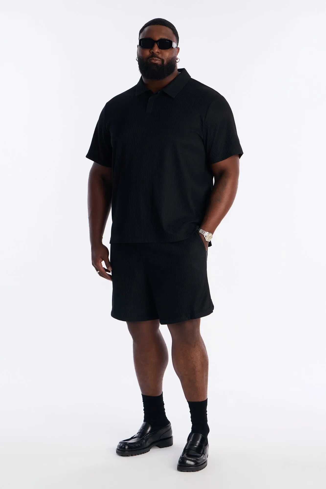 Show Up Basketball Short - Black Fashion Nova