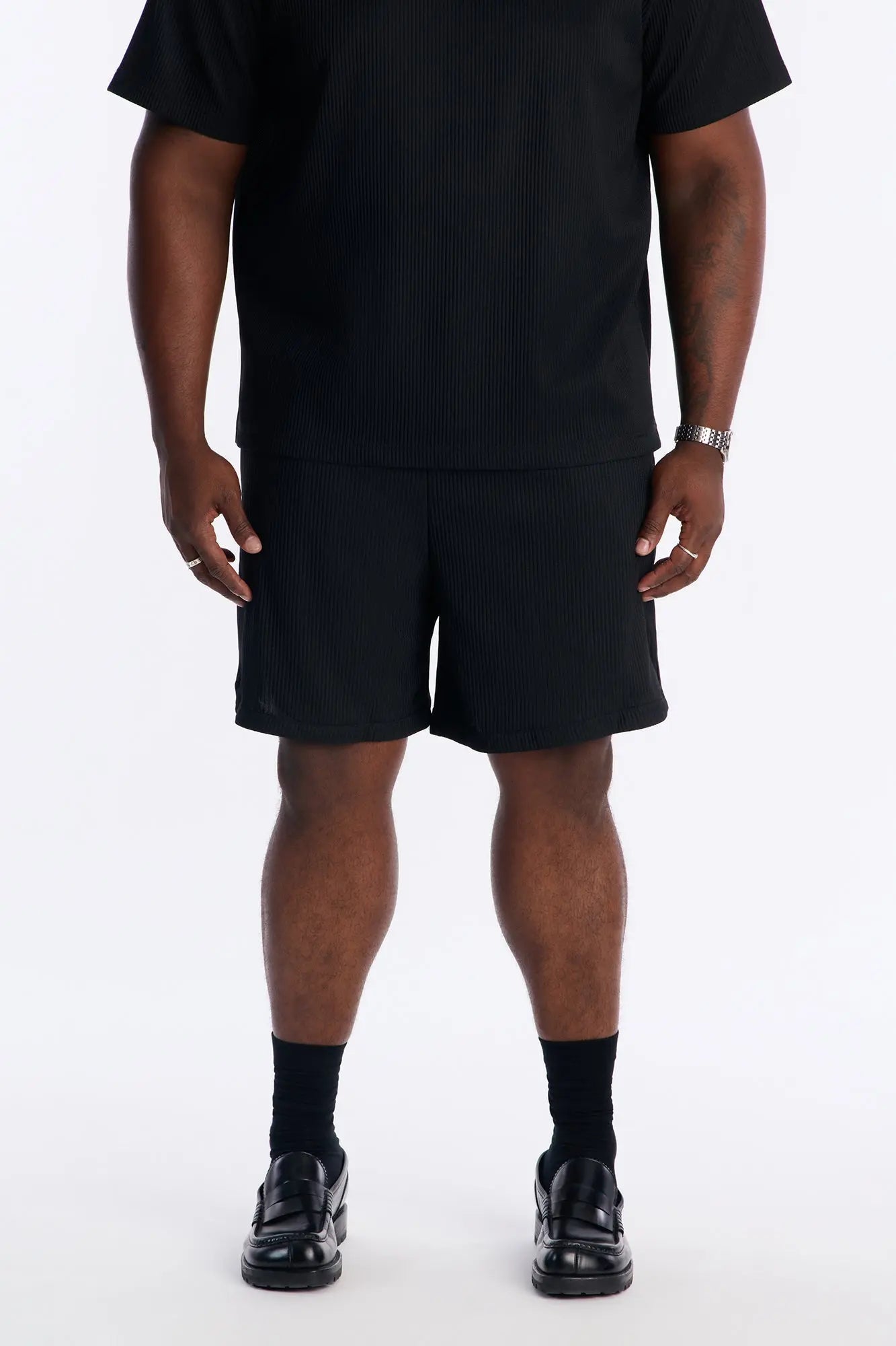 Show Up Basketball Short - Black Fashion Nova