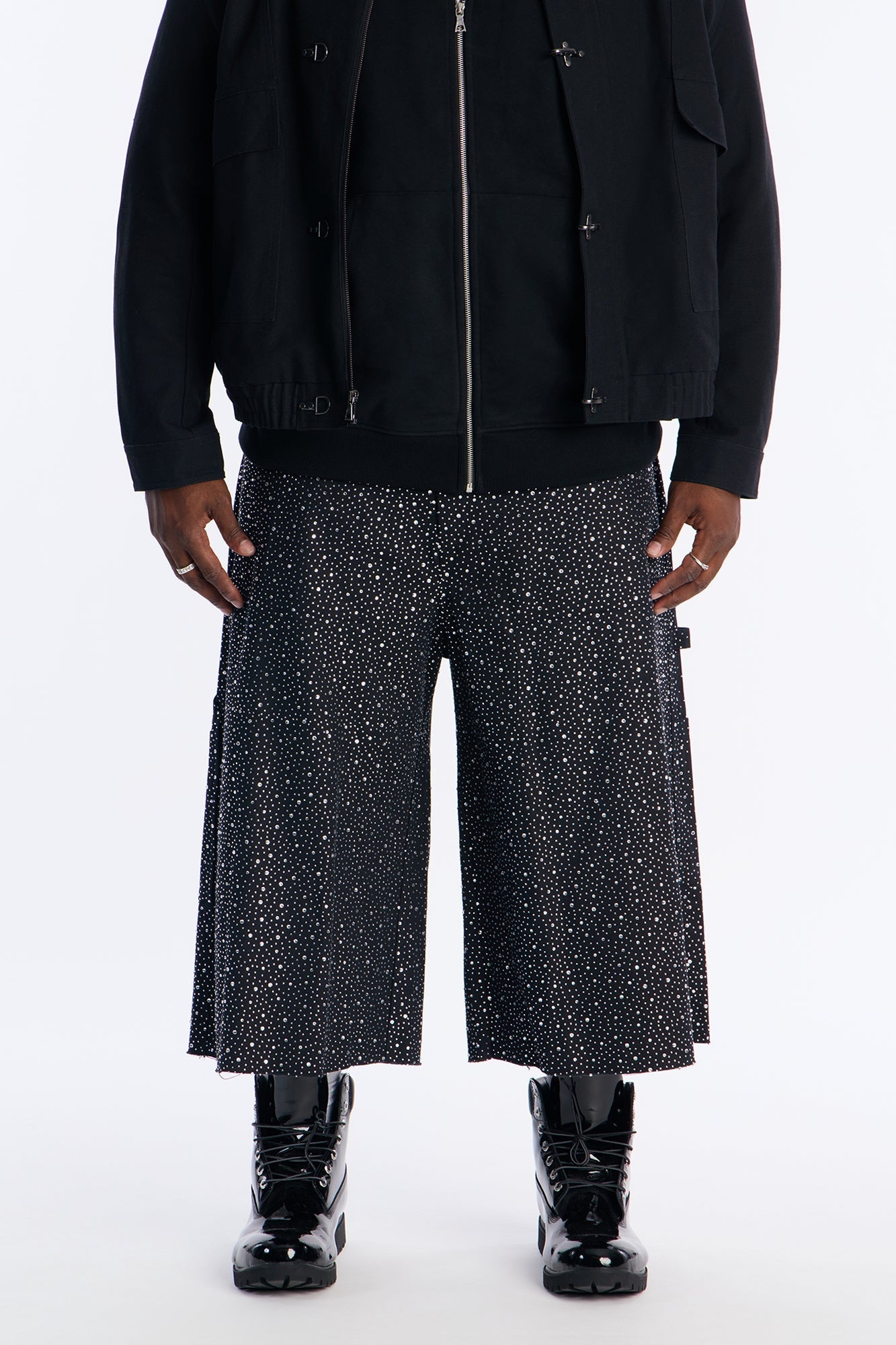 Extreme Baggy Flashing Lights Short - Black Fashion Nova