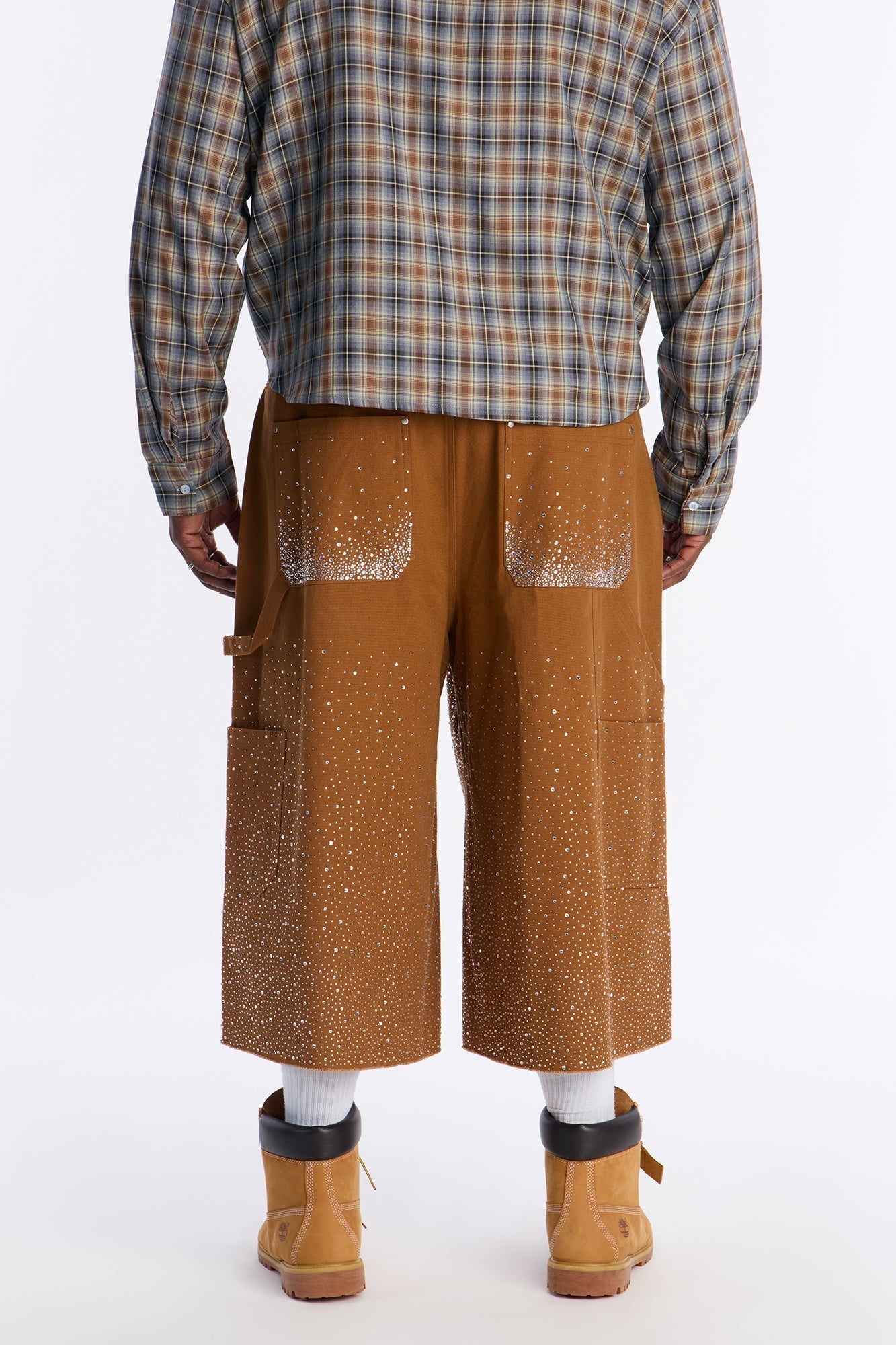Extreme Baggy Flashing Lights Short - Tan Fashion Nova