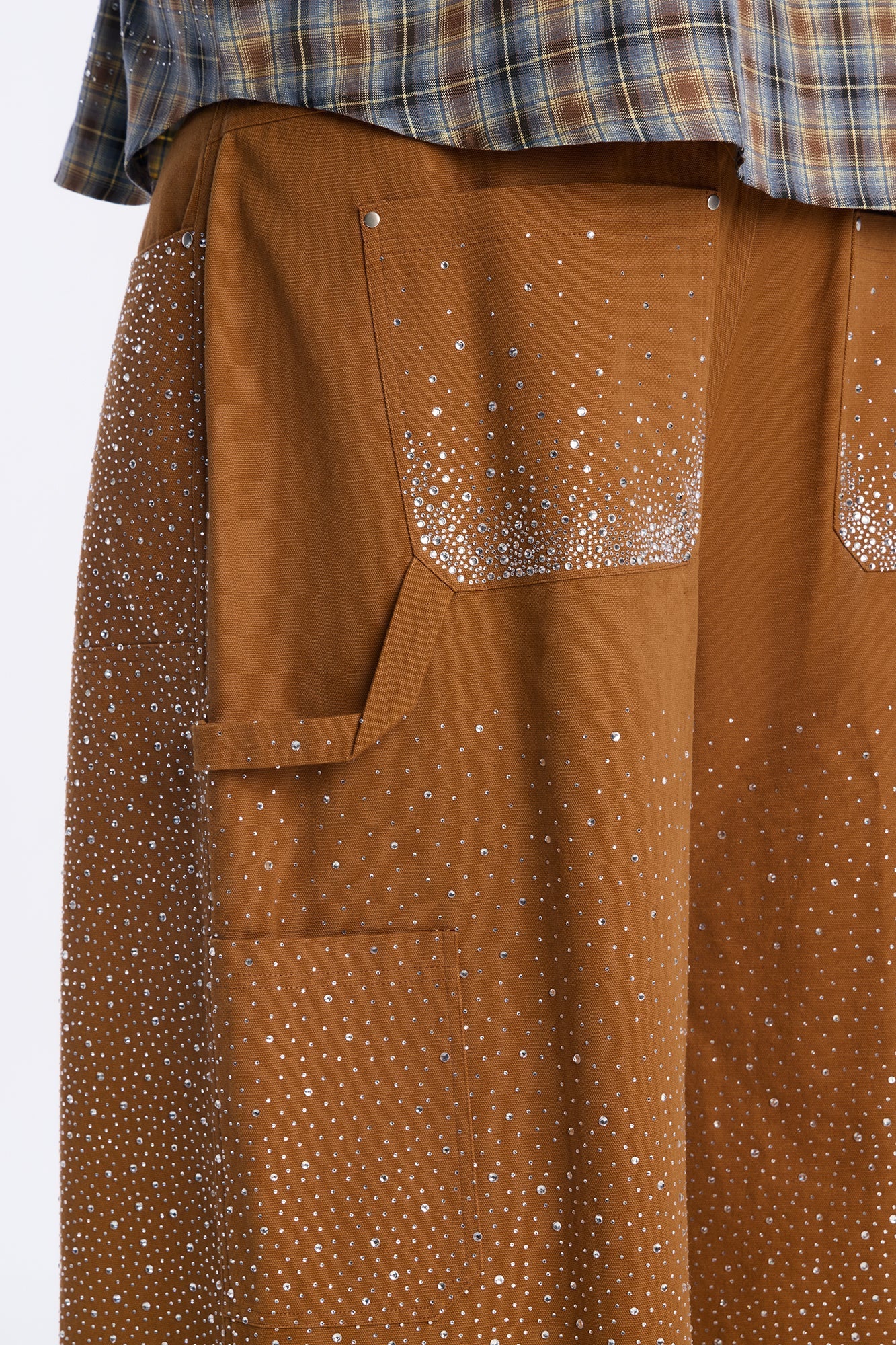 Extreme Baggy Flashing Lights Short - Tan Fashion Nova