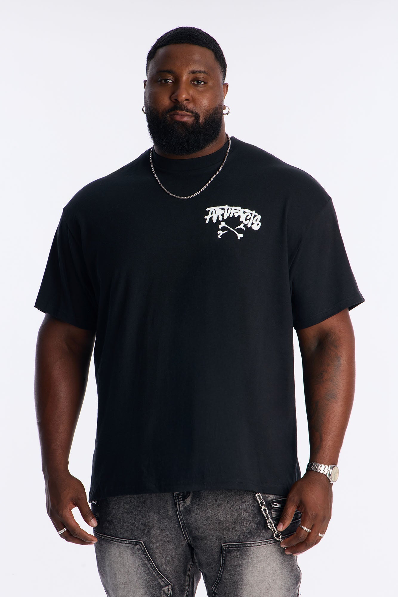 Spiritual Energy Vibes Short Sleeve Tee - Black Fashion Nova