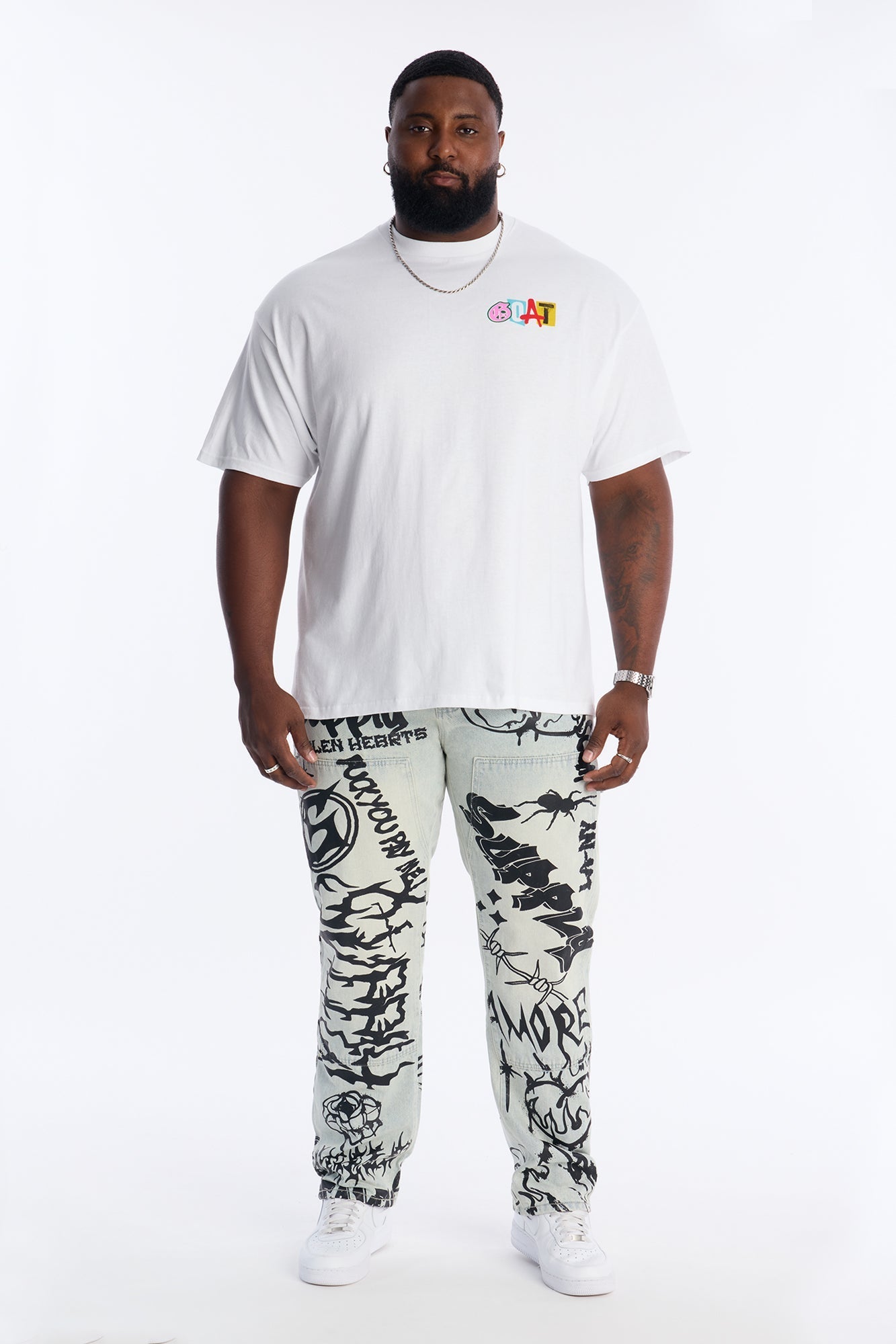 GOAT Worldwide Limited Edition Short Sleeve Tee - White Fashion Nova
