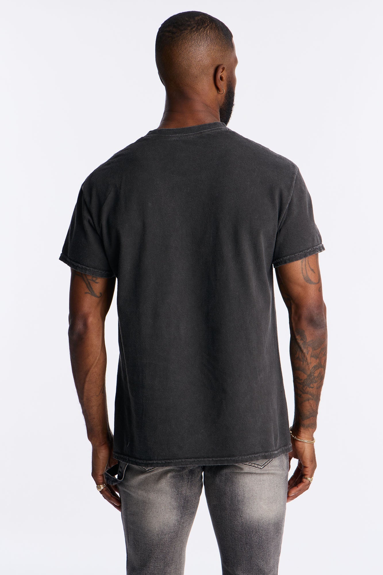 Peter Tosh Vintage Washed Short Sleeve Tee - Black Wash Fashion Nova