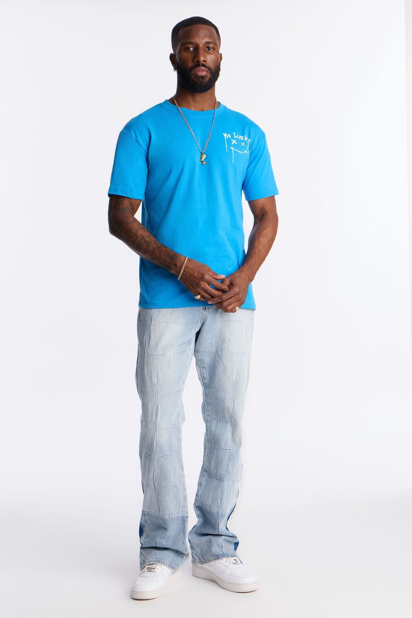 No Limits Just Legends Short Sleeve Tee - Blue Fashion Nova