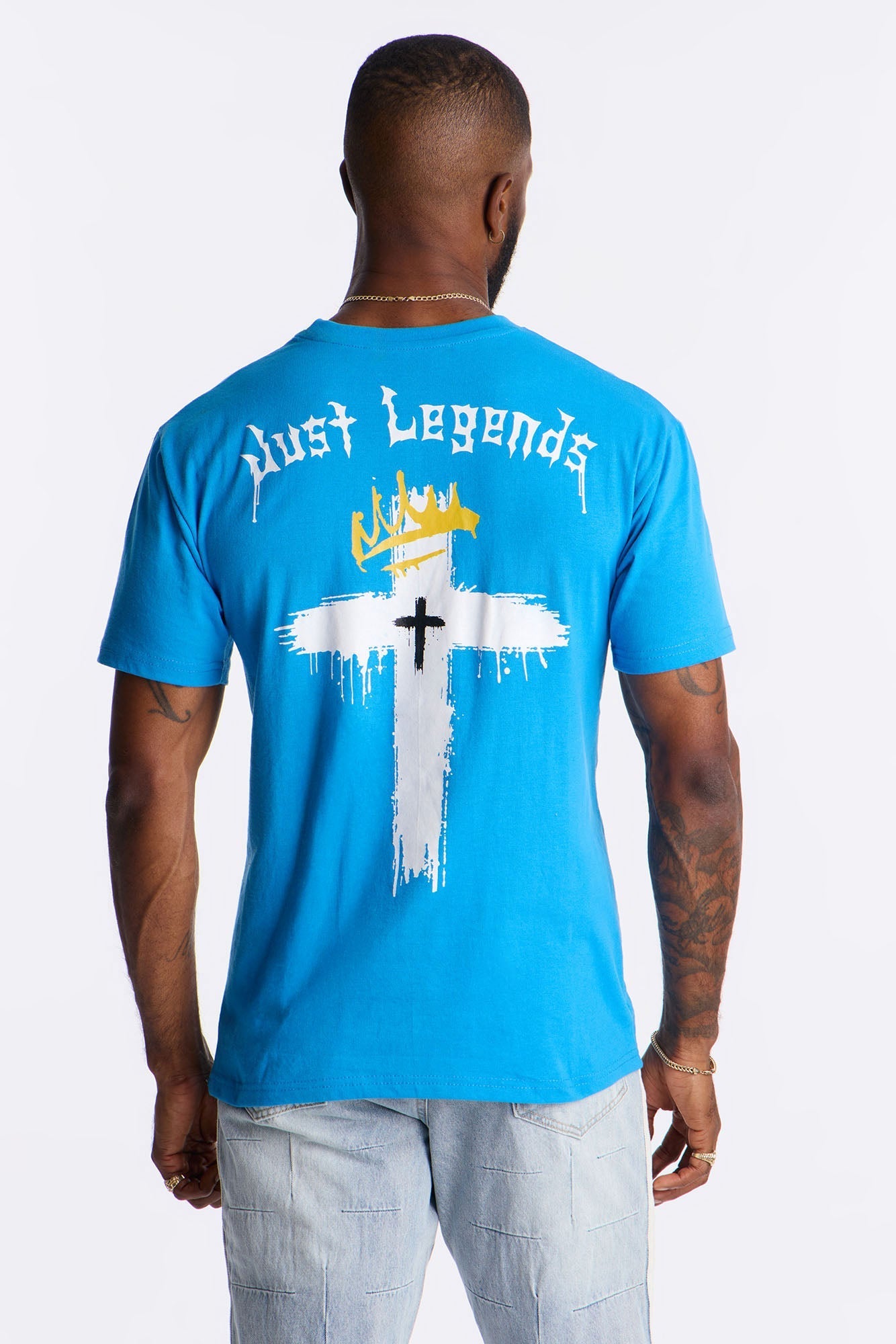 No Limits Just Legends Short Sleeve Tee - Blue Fashion Nova