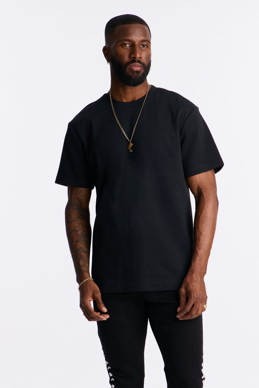 Davison Premium Short Sleeve Tee - Black Fashion Nova