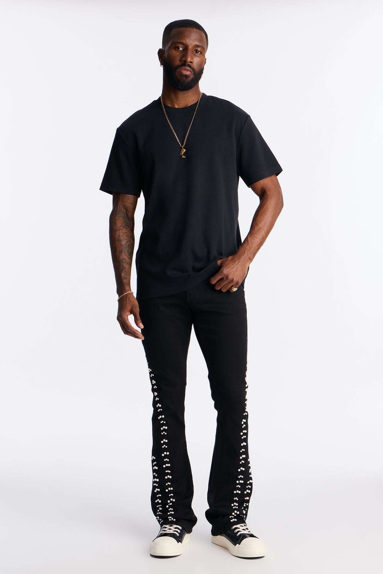 Davison Premium Short Sleeve Tee - Black Fashion Nova